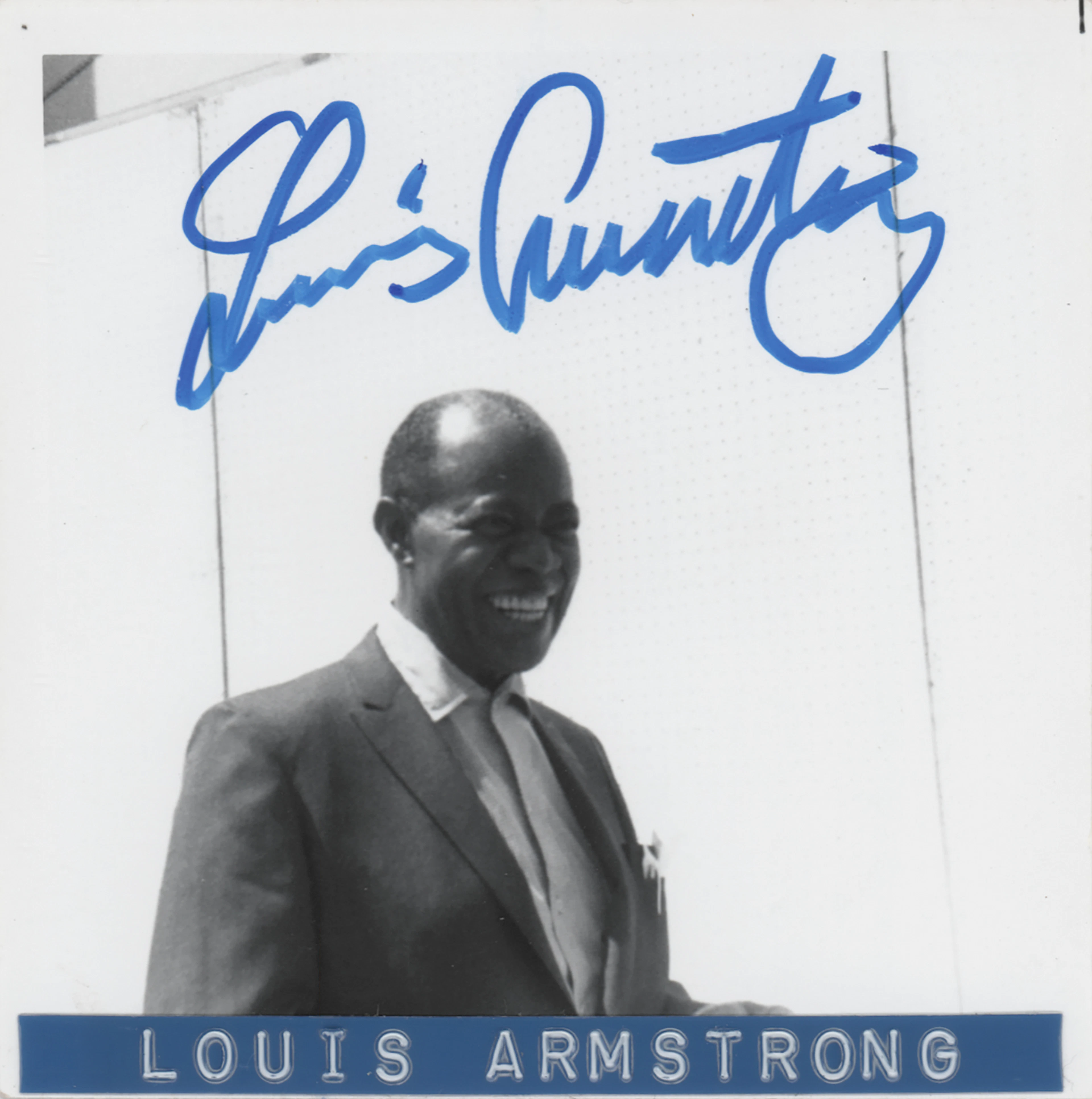 Louis Armstrong Signed Candid Photograph