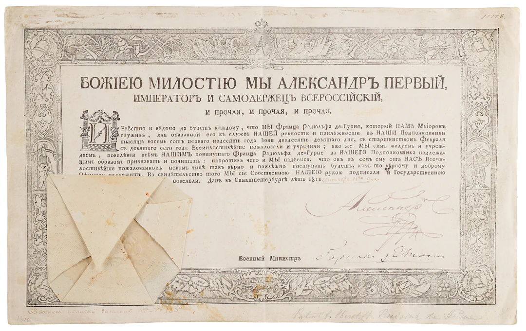 Alexander I of Russia Document Signed