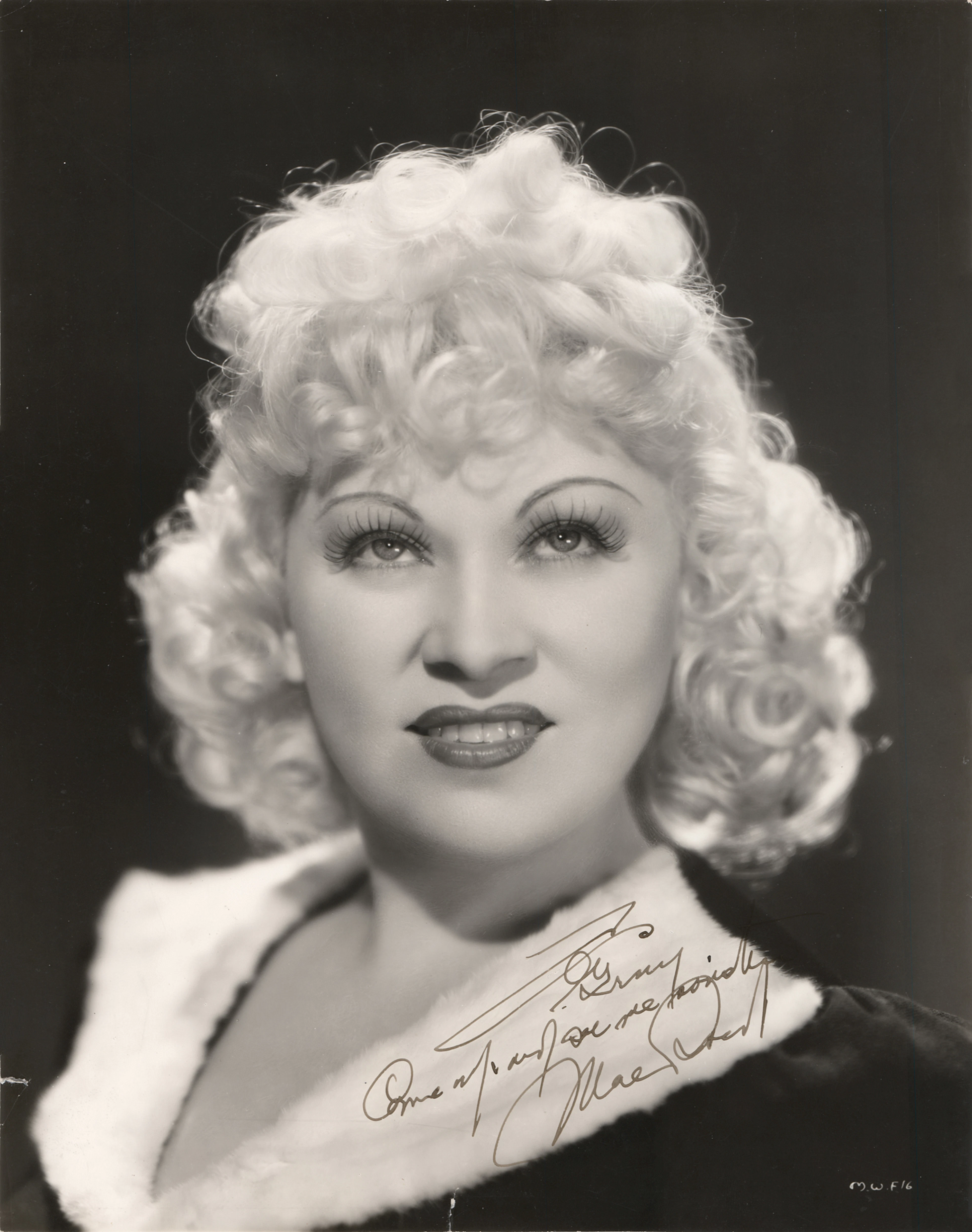 Mae West Signed Photograph - "Come up and see me sometime"