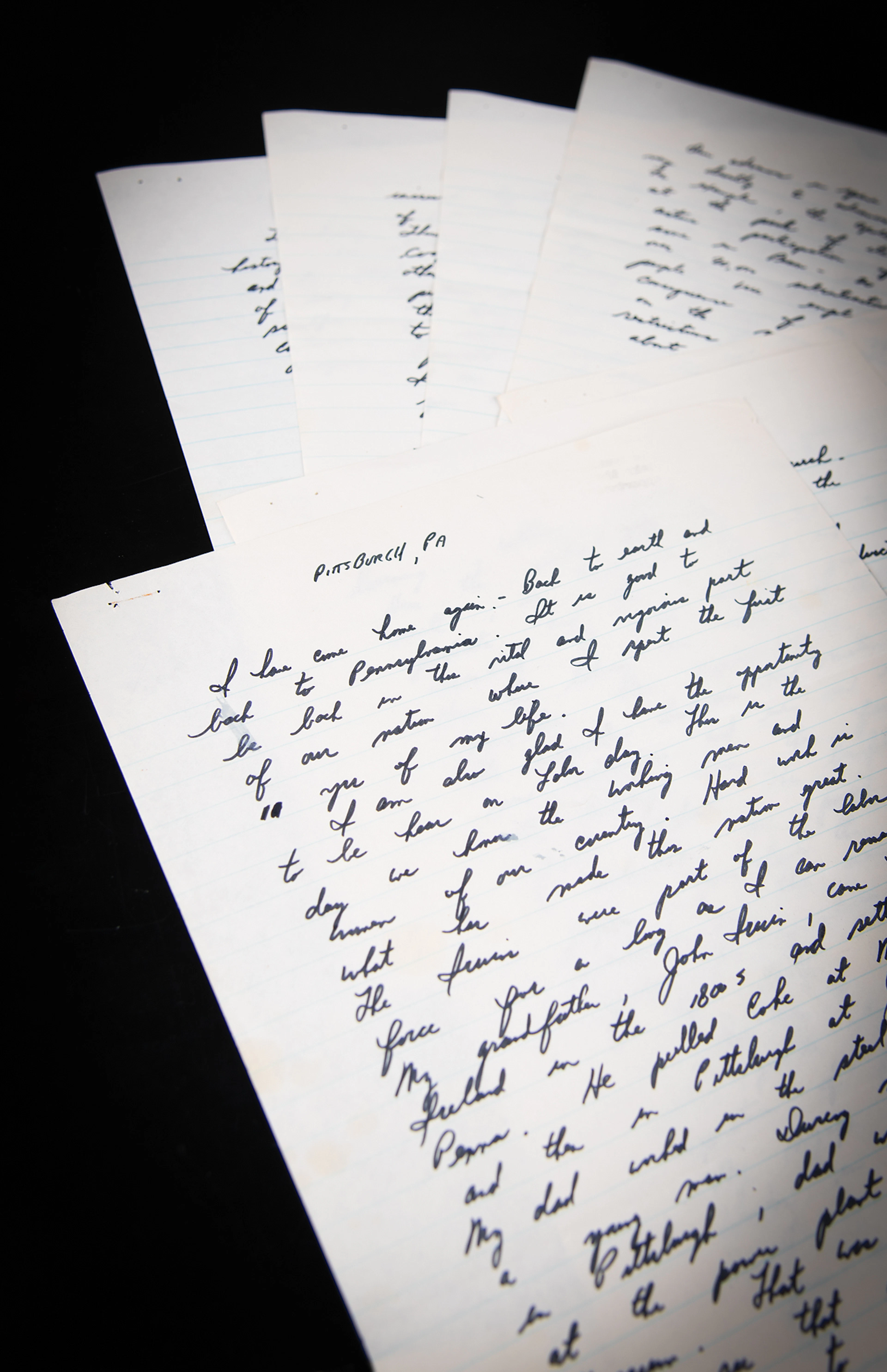 Jim Irwin Handwritten 'Labor Day' Speech from the Apollo 15 Post-Flight