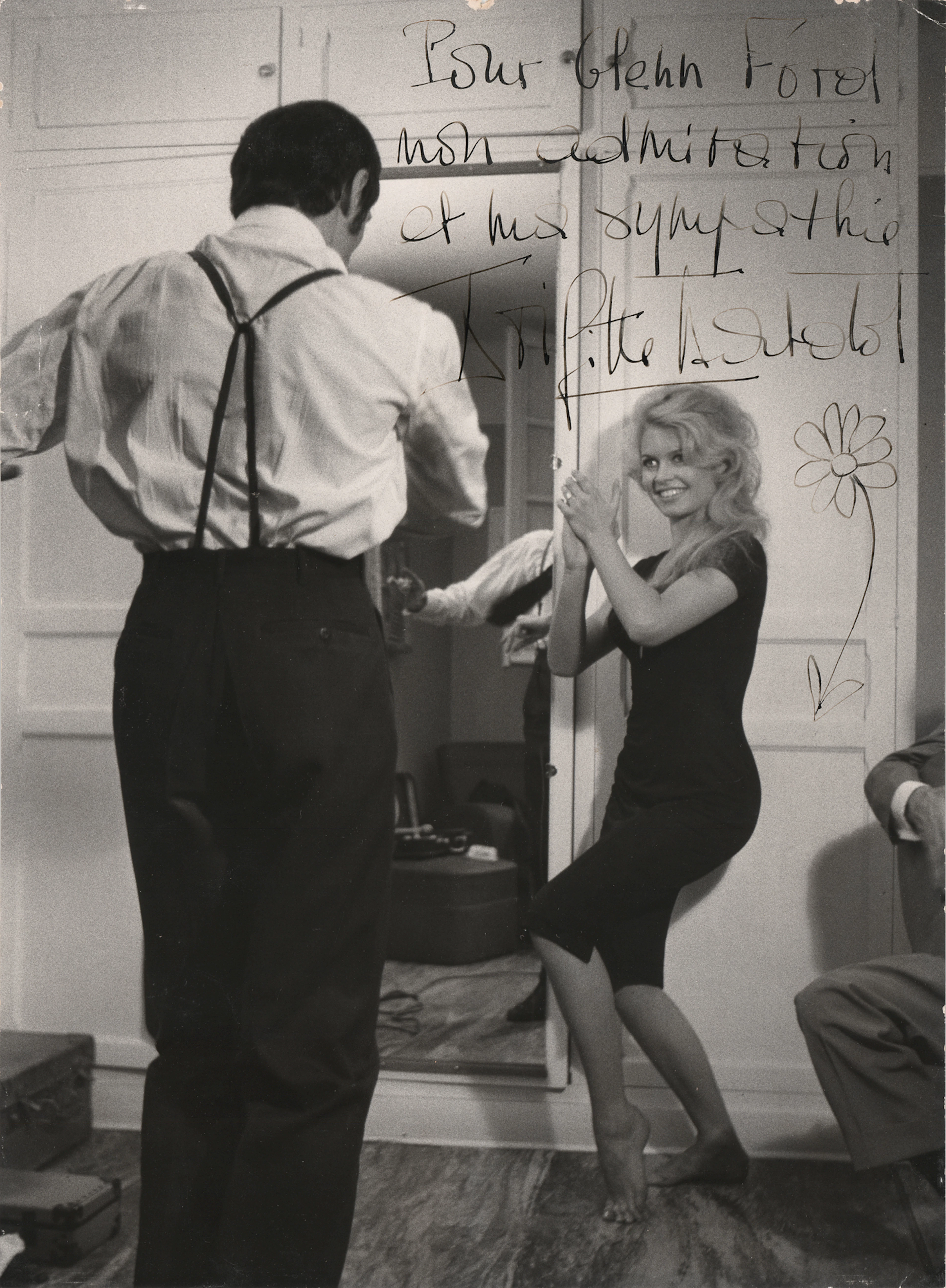 Brigitte Bardot Oversized Signed Photograph to Glenn Ford