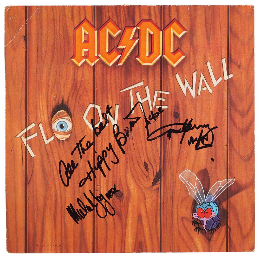 AC/DC Signed Album - Fly on the Wall