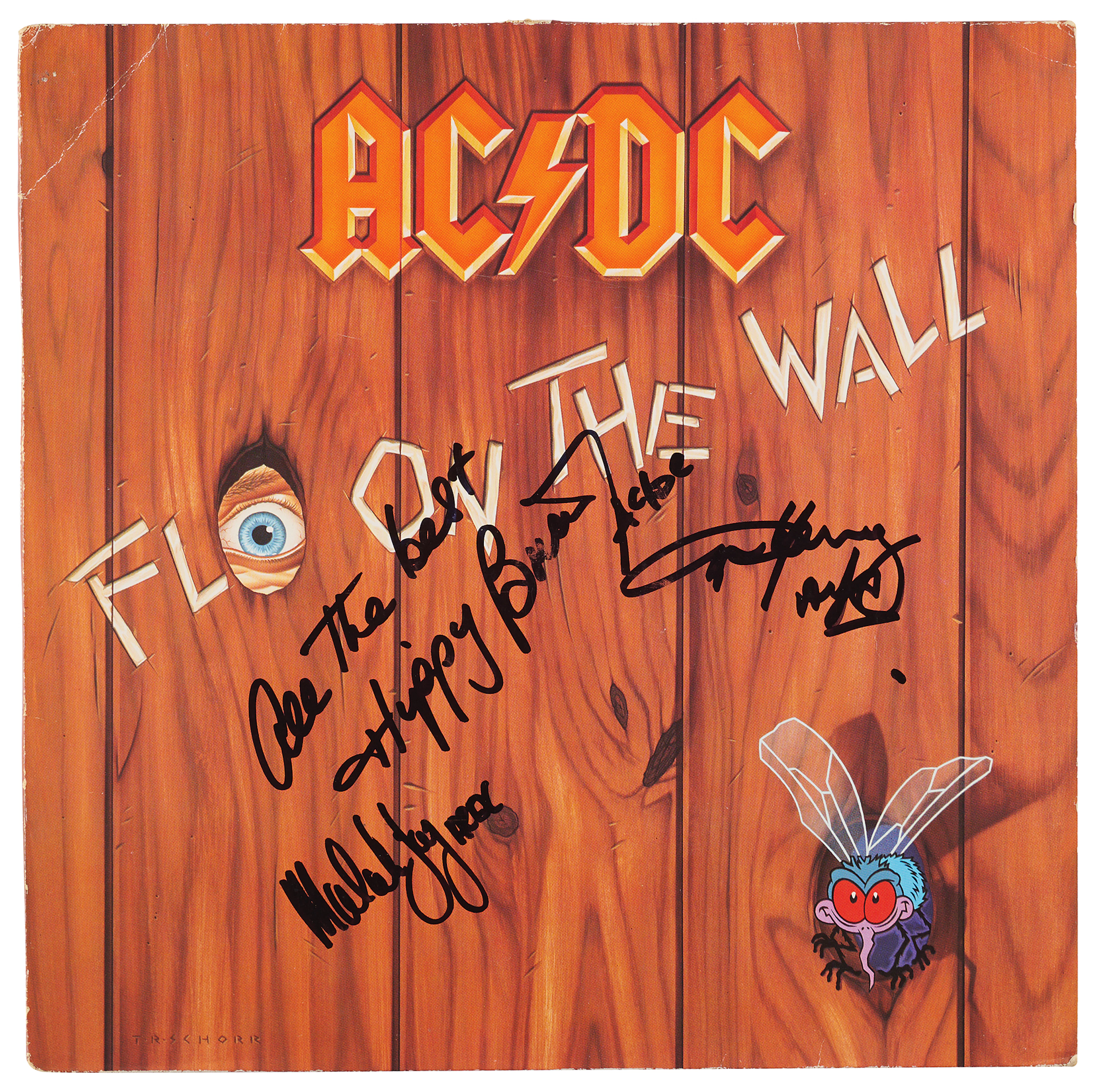 AC/DC Signed Album - Fly on the Wall