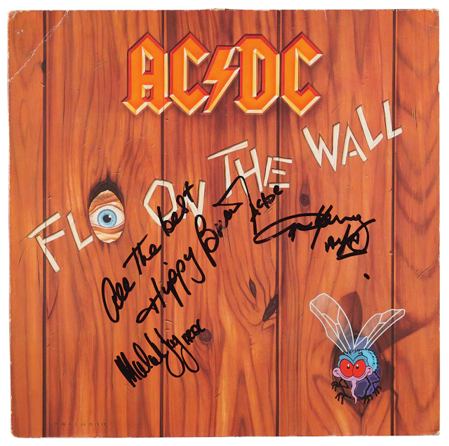 AC/DC Signed Album - Fly on the Wall