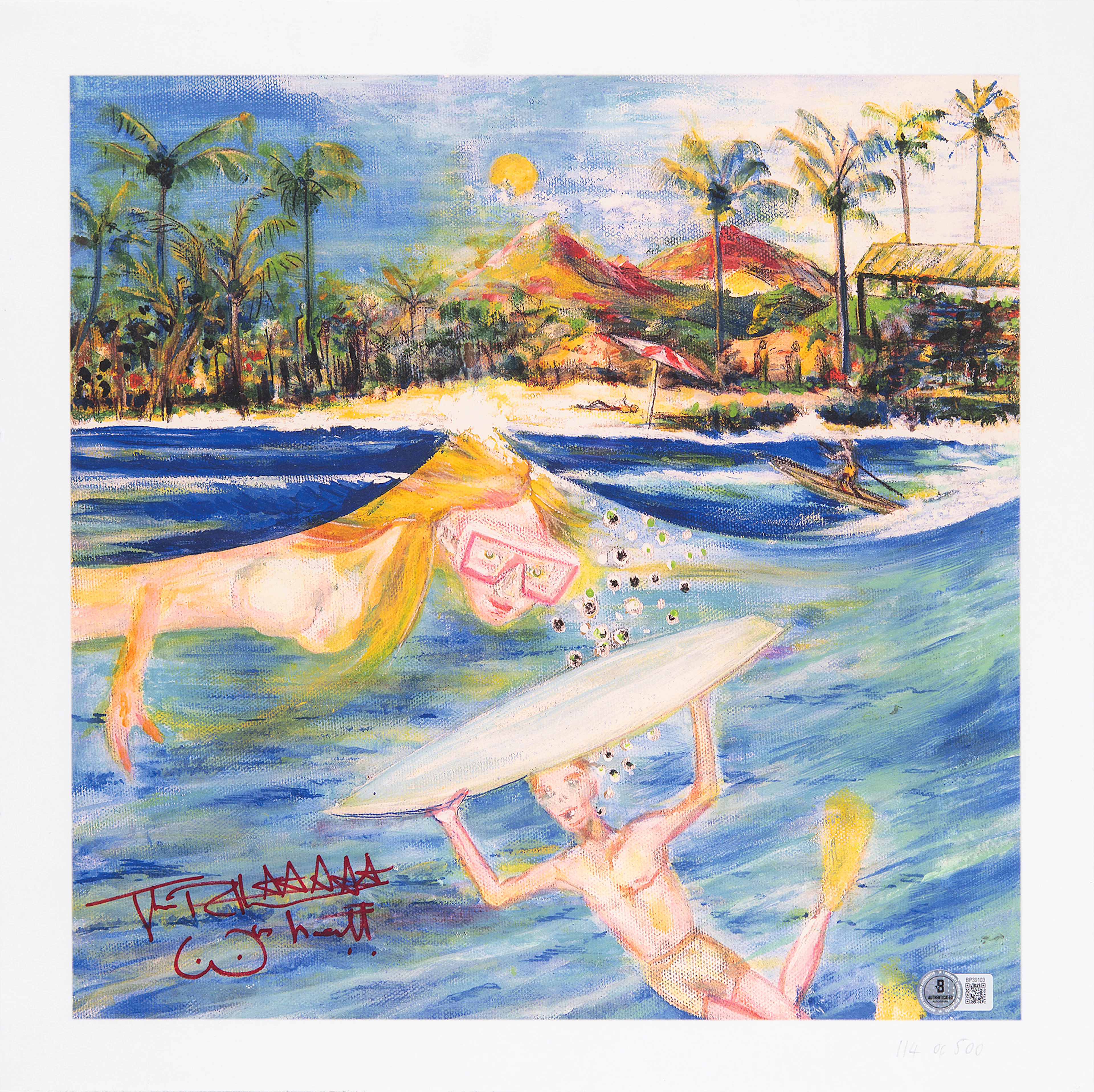 Sex Pistols: Johnny Rotten Signed Lithograph (Ltd. Ed. #114/500)