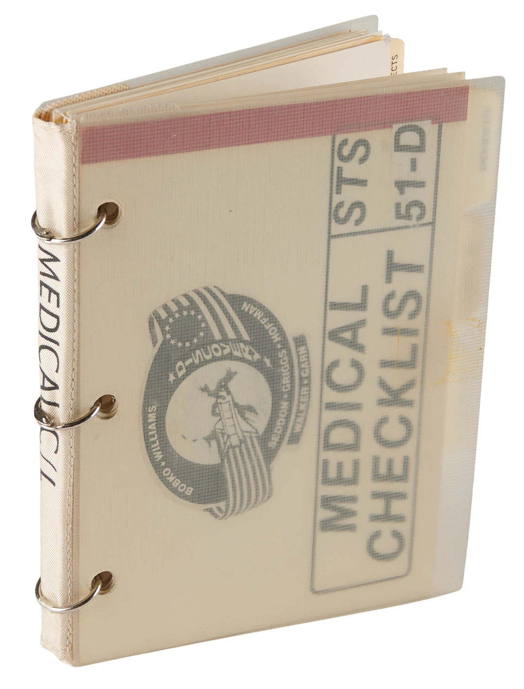 STS-51-D Medical Checklist [Attested Flown] - From the Personal Collection