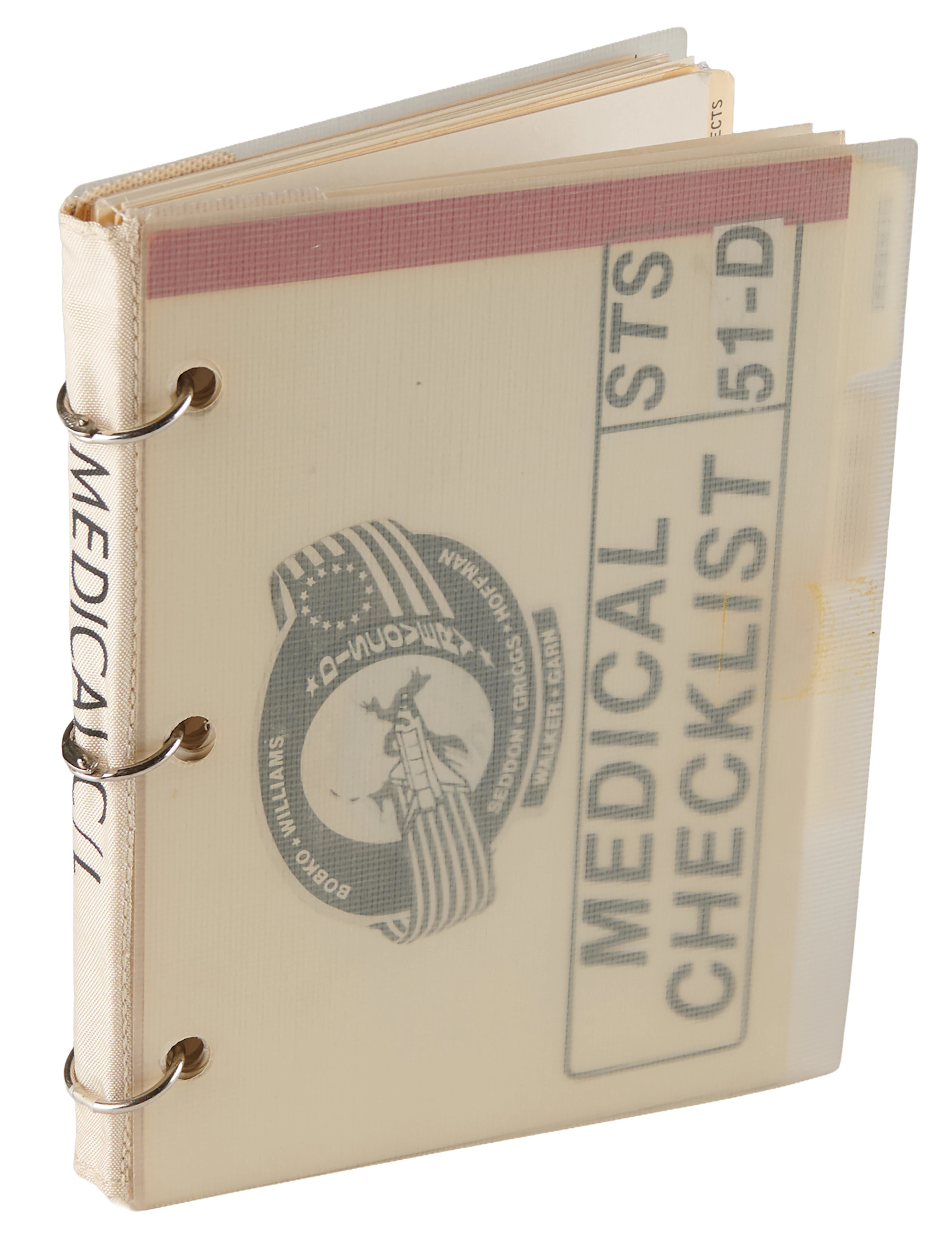 STS-51-D Medical Checklist [Attested Flown] - From the Personal Collection