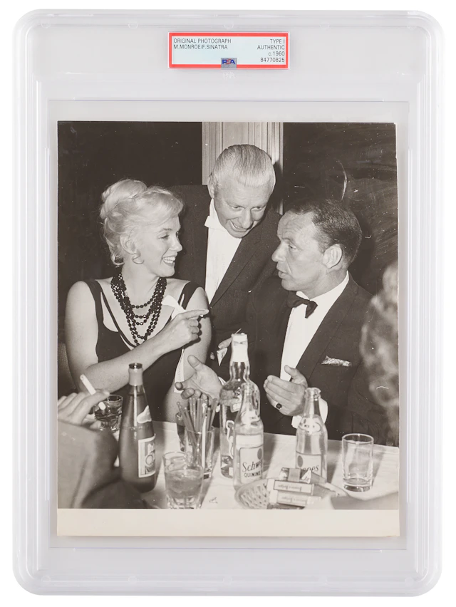 Marilyn Monroe and Frank Sinatra Original Photograph - PSA Type I