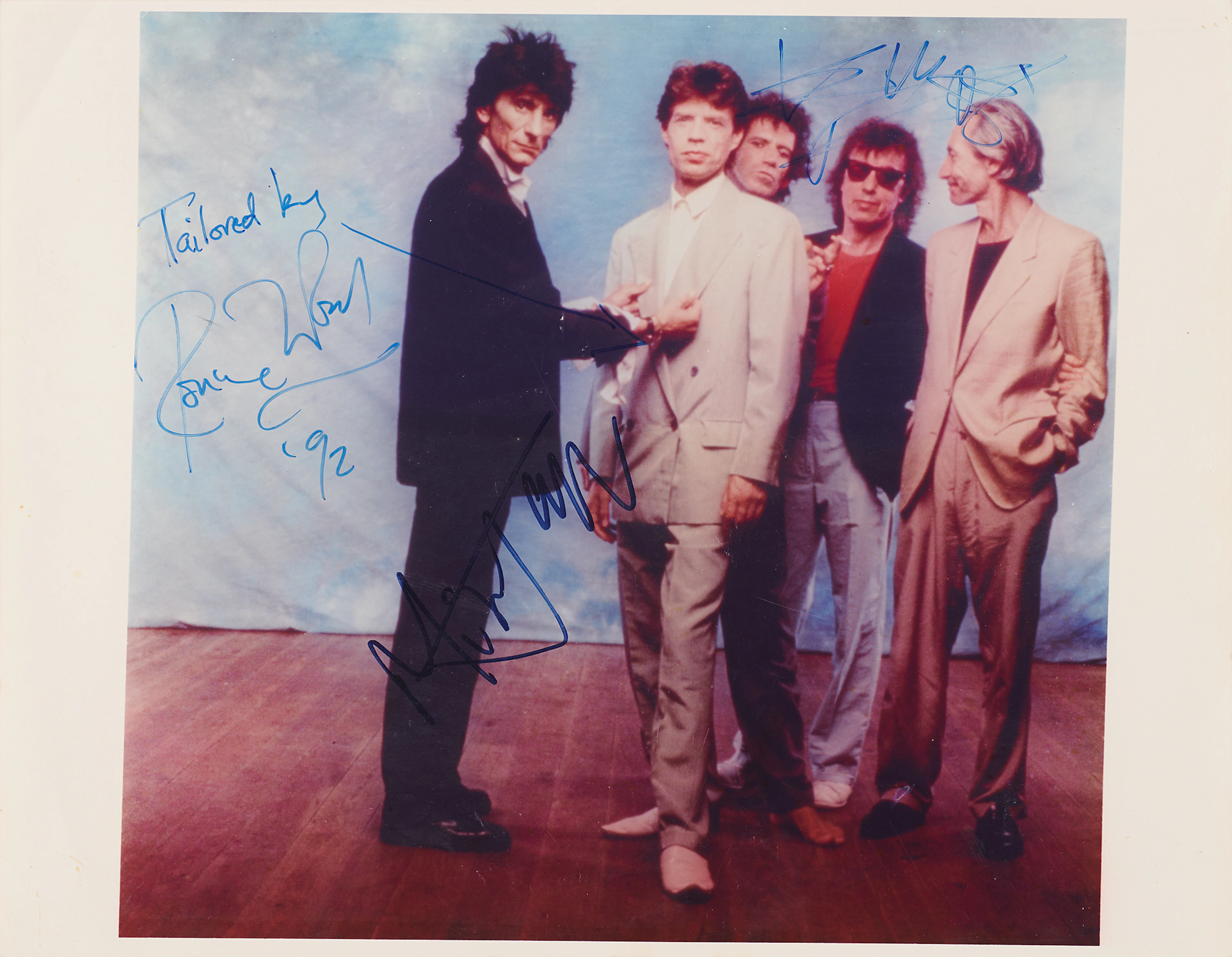Rolling Stones Signed Oversized Photograph - Mick Jagger, Keith Richards