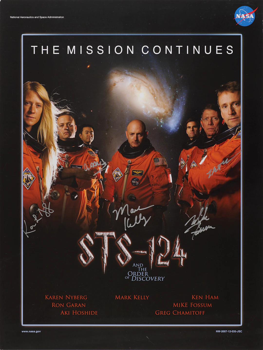 STS-124 Signed 'Harry Potter' Poster (18˝ x 24˝)