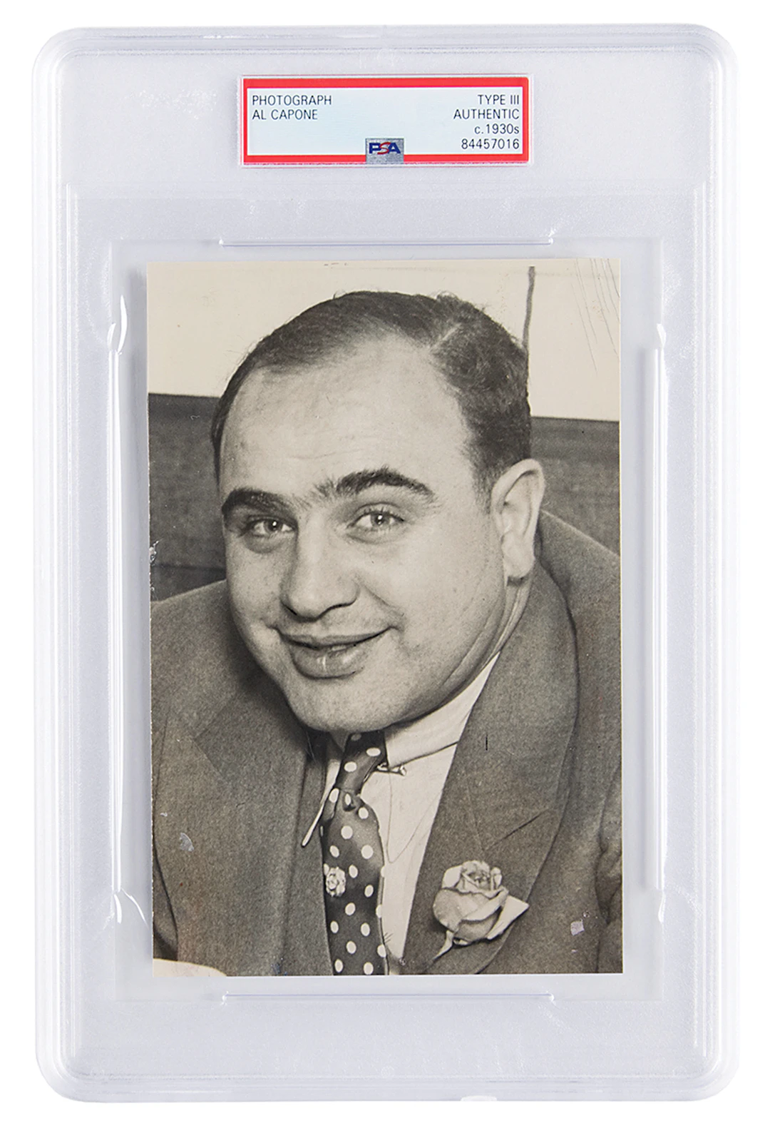 Al Capone Original Photograph - PSA Type III