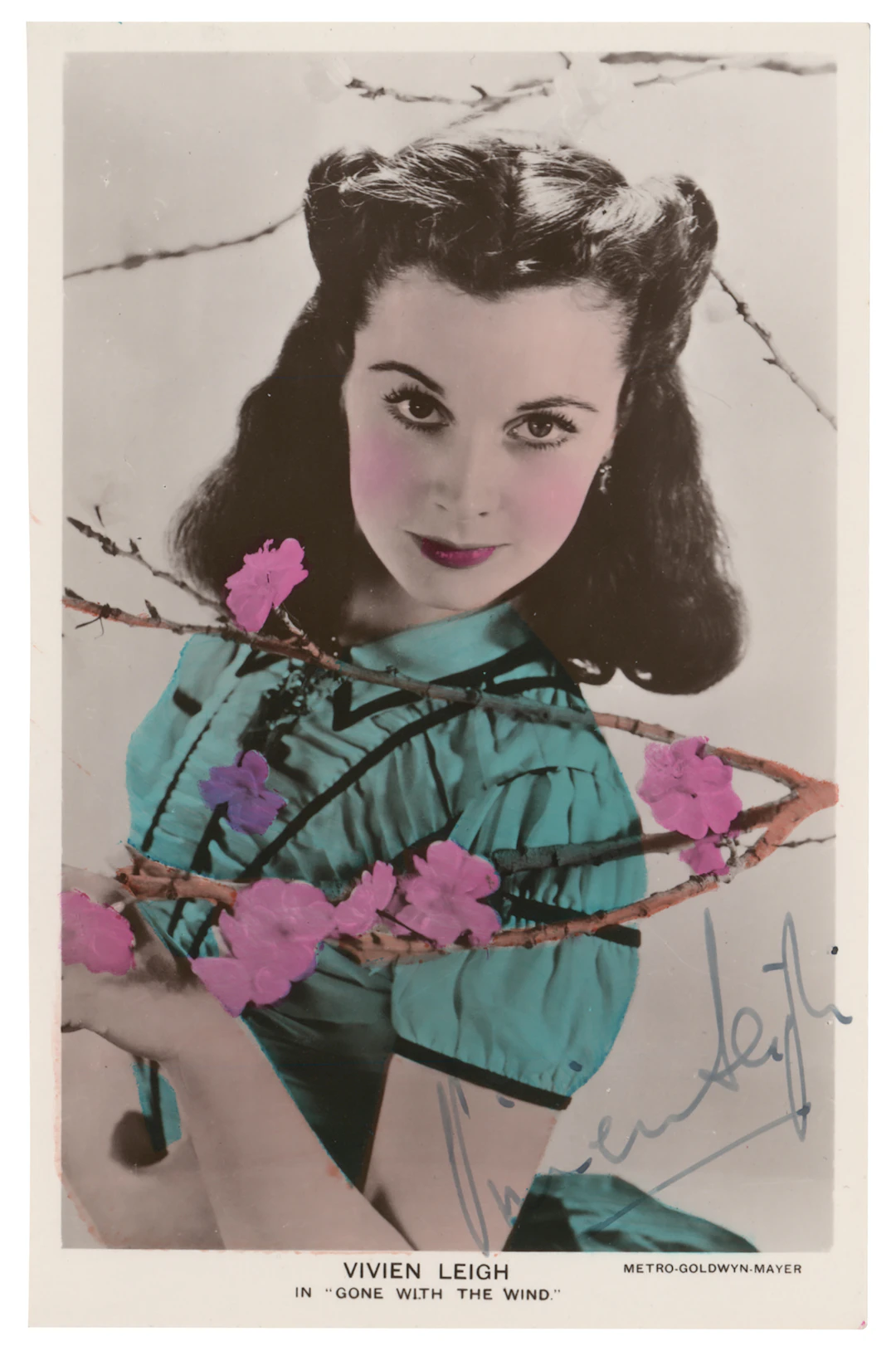 Vivien Leigh Signed Photograph as Scarlett O'Hara