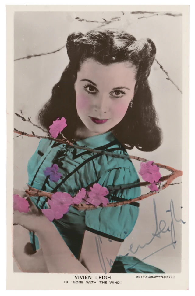 Vivien Leigh Signed Photograph as Scarlett O'Hara