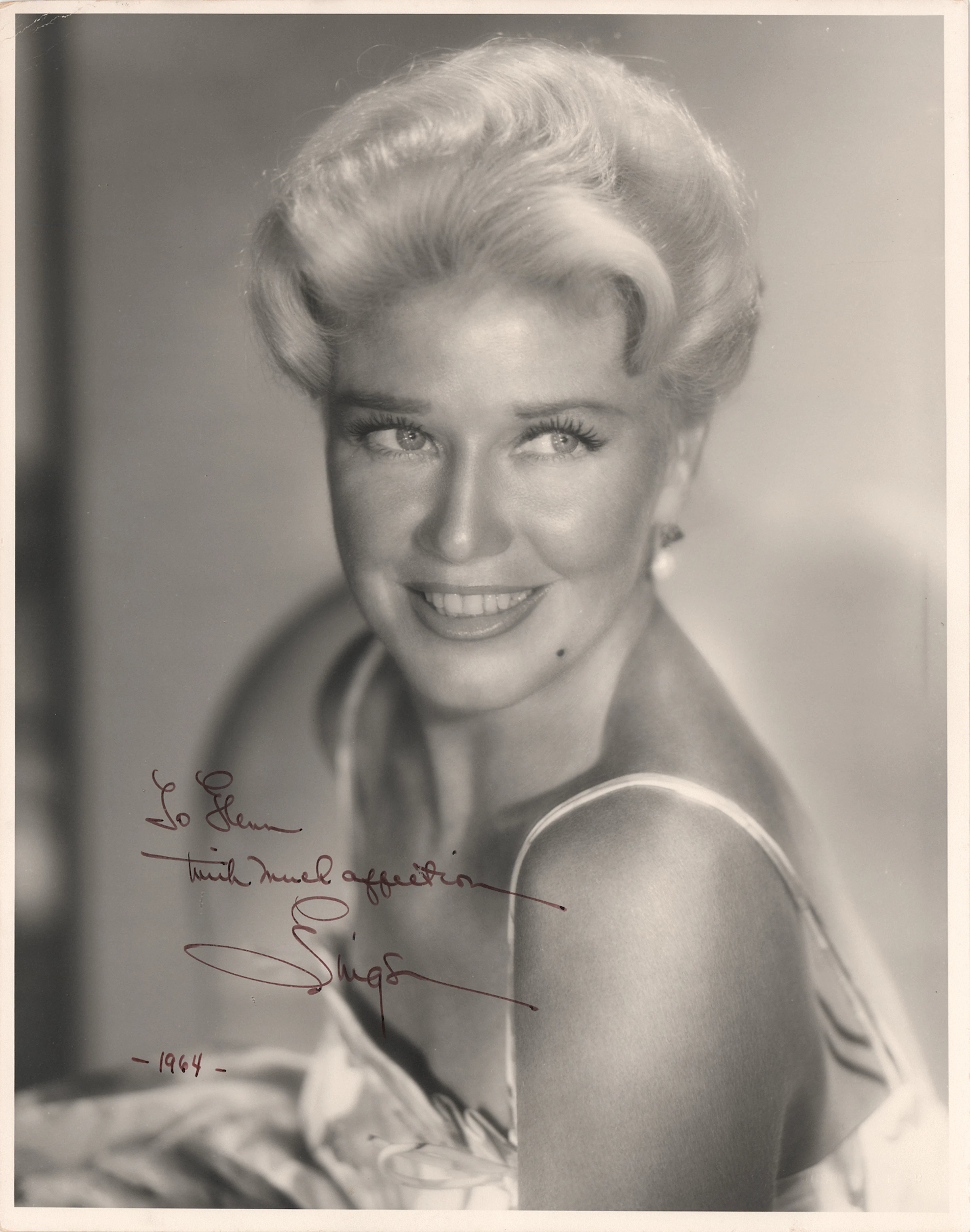 Ginger Rogers Oversized Signed Photograph to Glenn Ford
