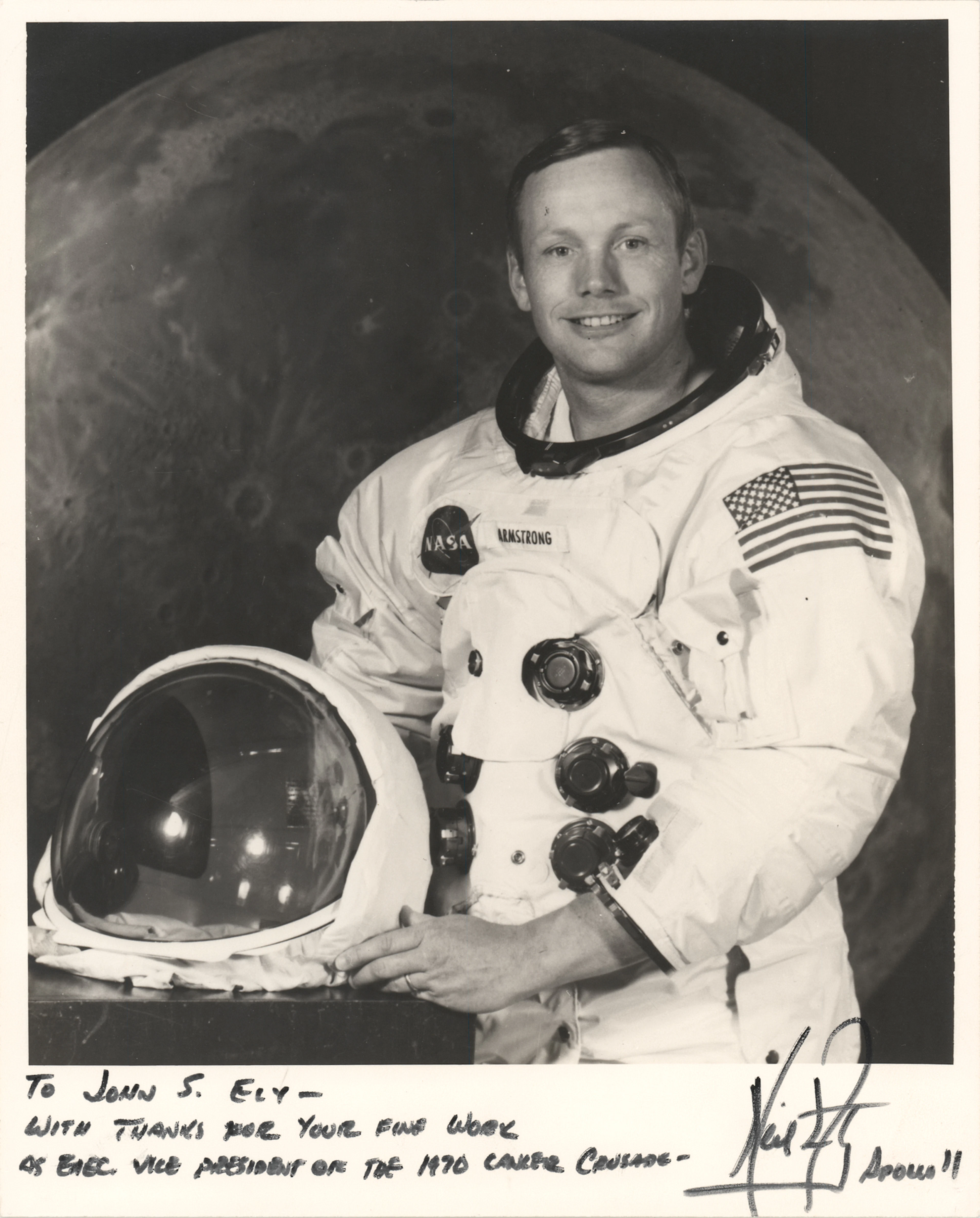 Neil Armstrong Signed Photograph