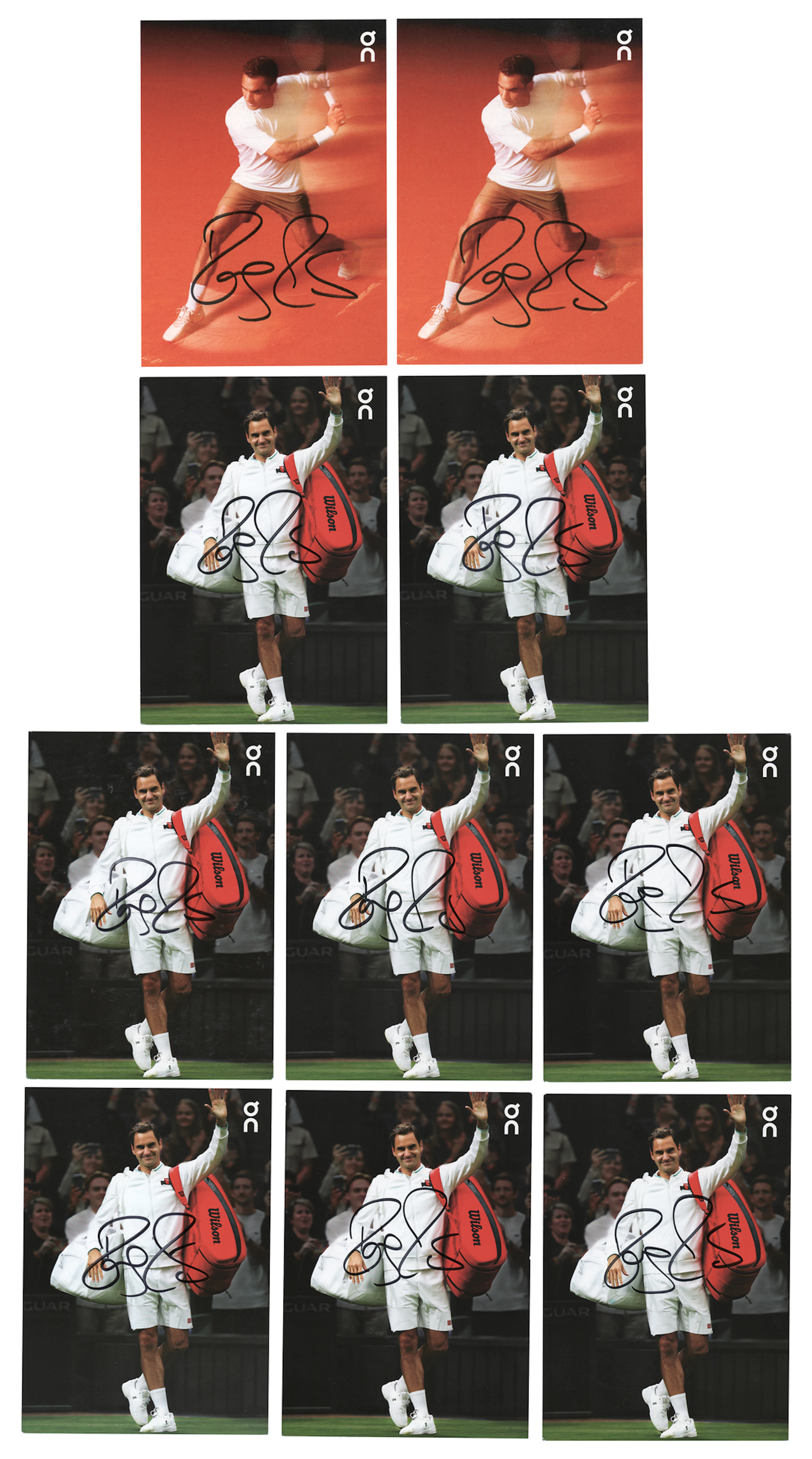 Roger Federer (10) Signed Promo Card