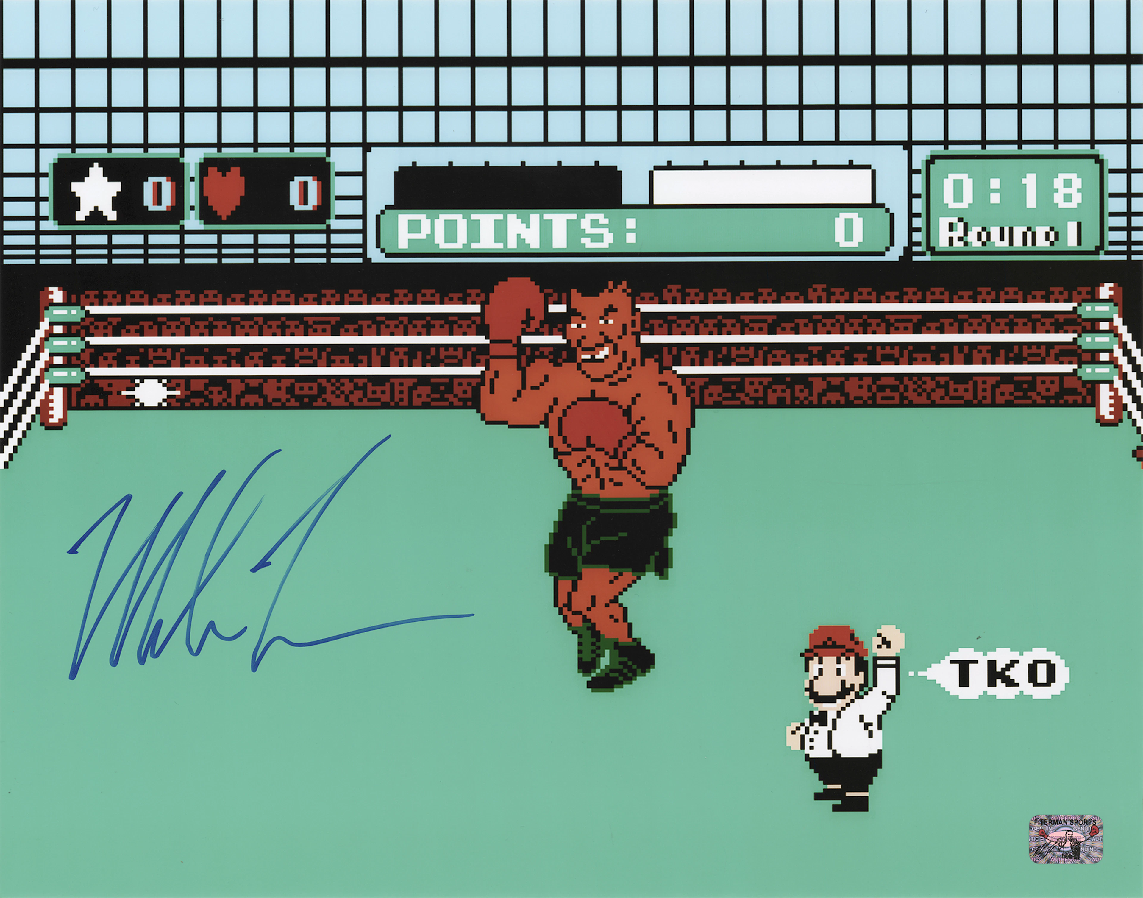 Mike Tyson Signed Oversized Photograph