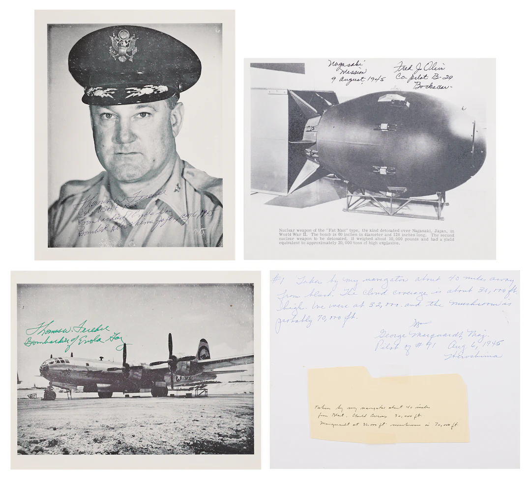 Hiroshima and Nagasaki (4) Signed Photographs: Thomas W. Ferebee