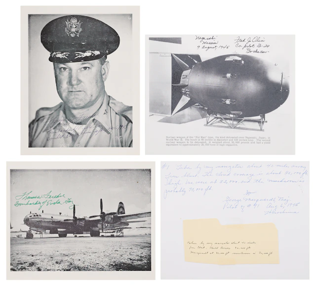 Hiroshima and Nagasaki (4) Signed Photographs: Thomas W. Ferebee