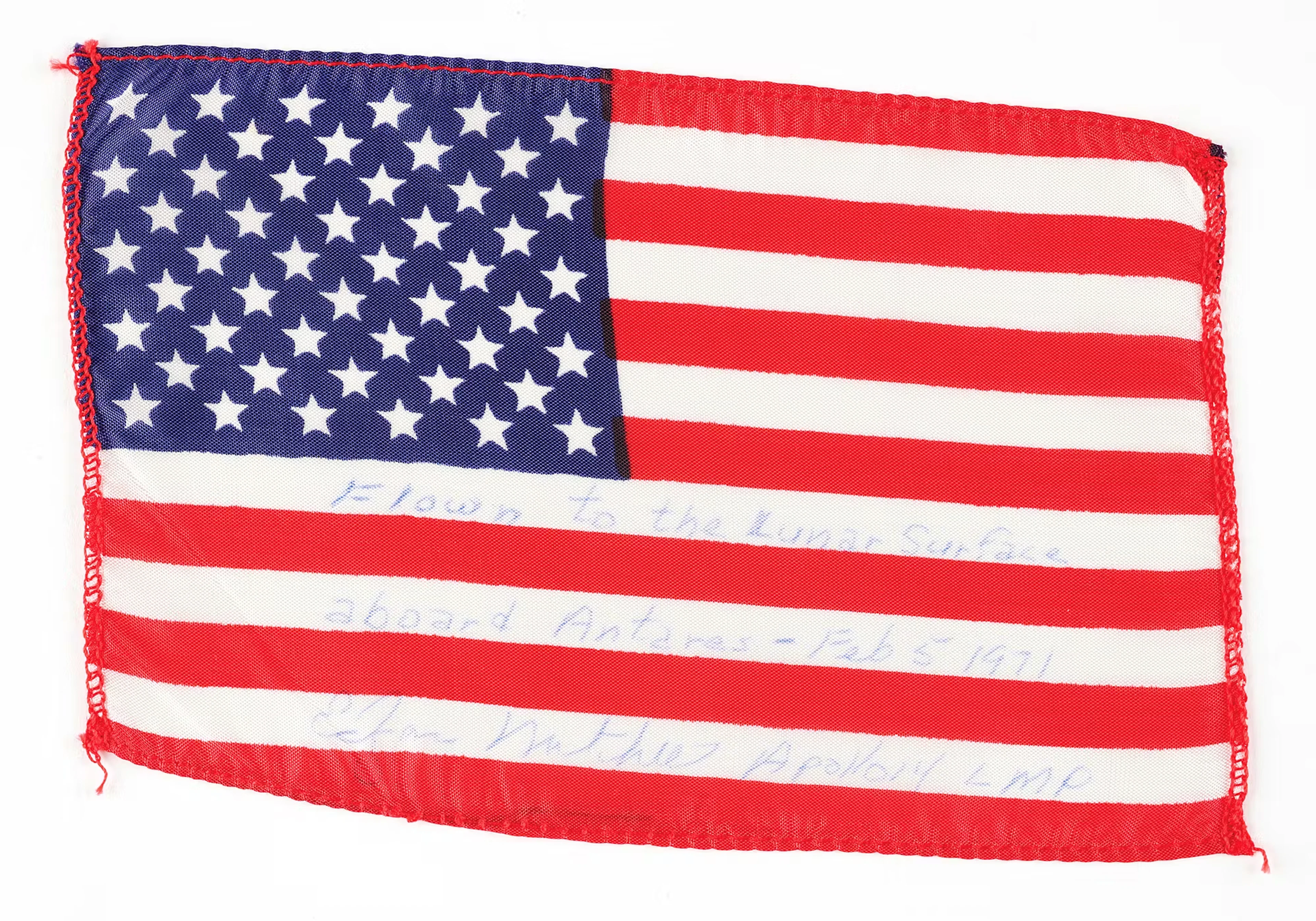 Apollo 14 Lunar Surface-Flown American Flag - From the Personal Collection