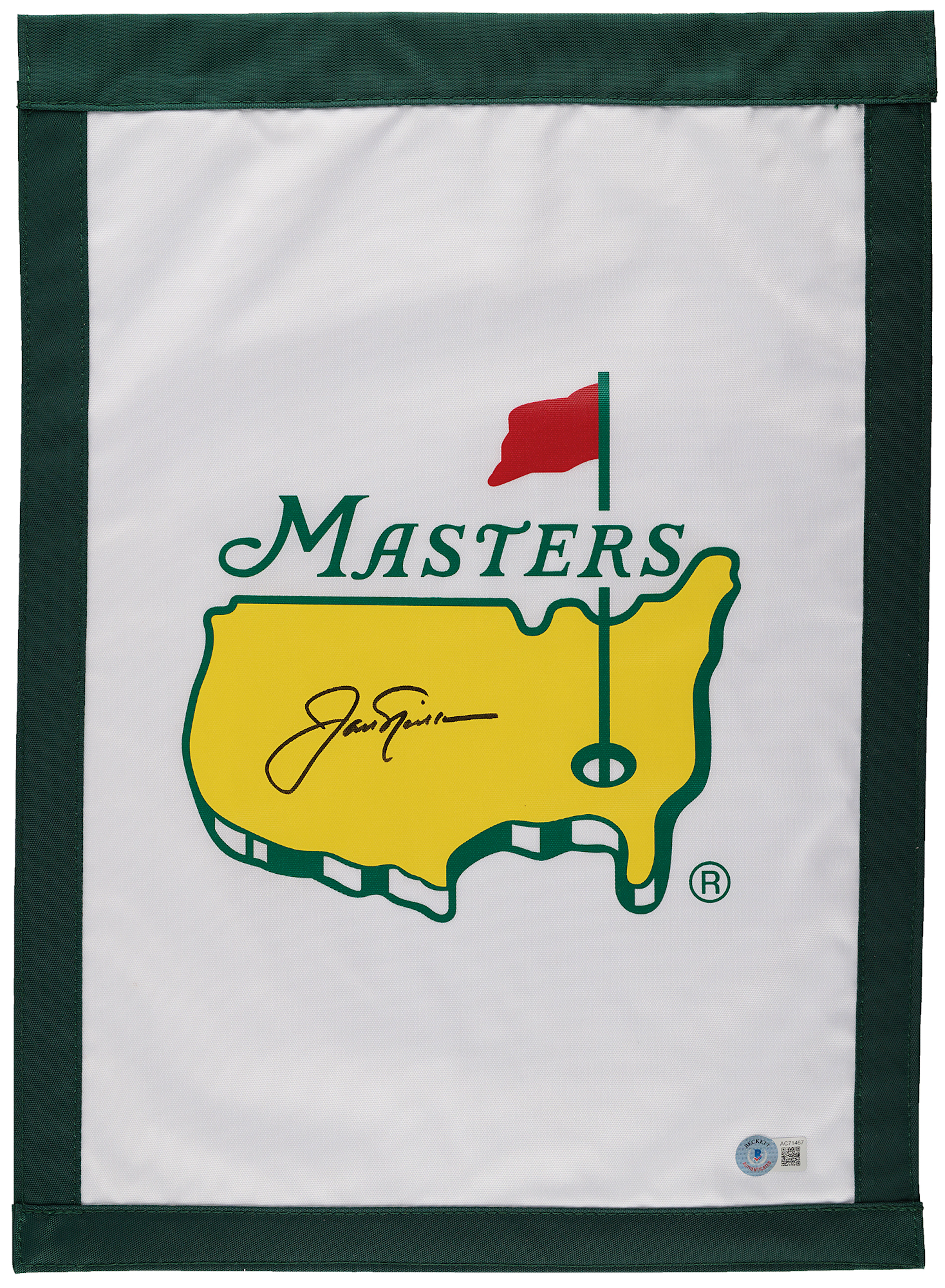 Jack Nicklaus Signed Masters Garden Flag