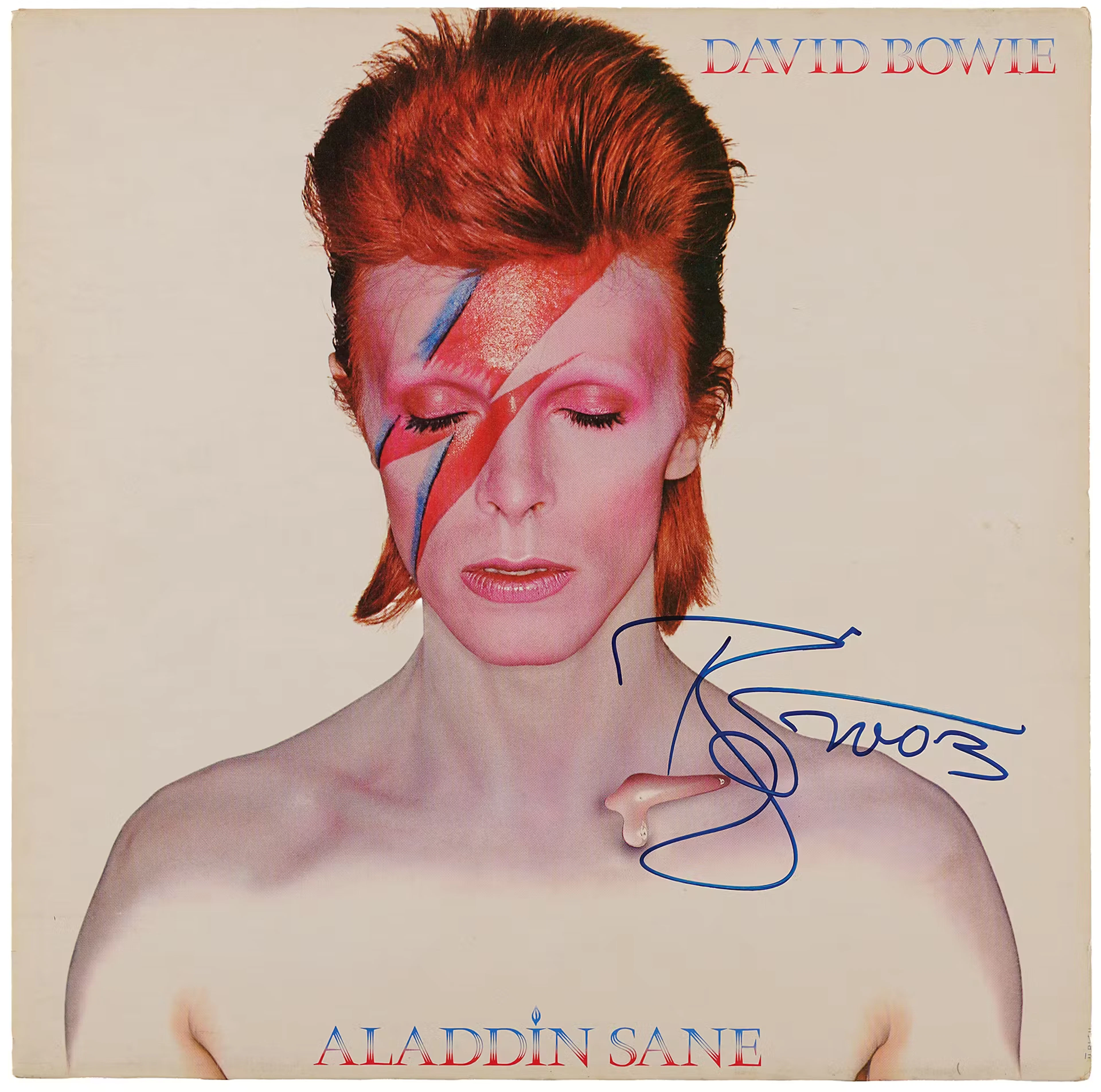 David Bowie Signed Album - Aladdin Sane