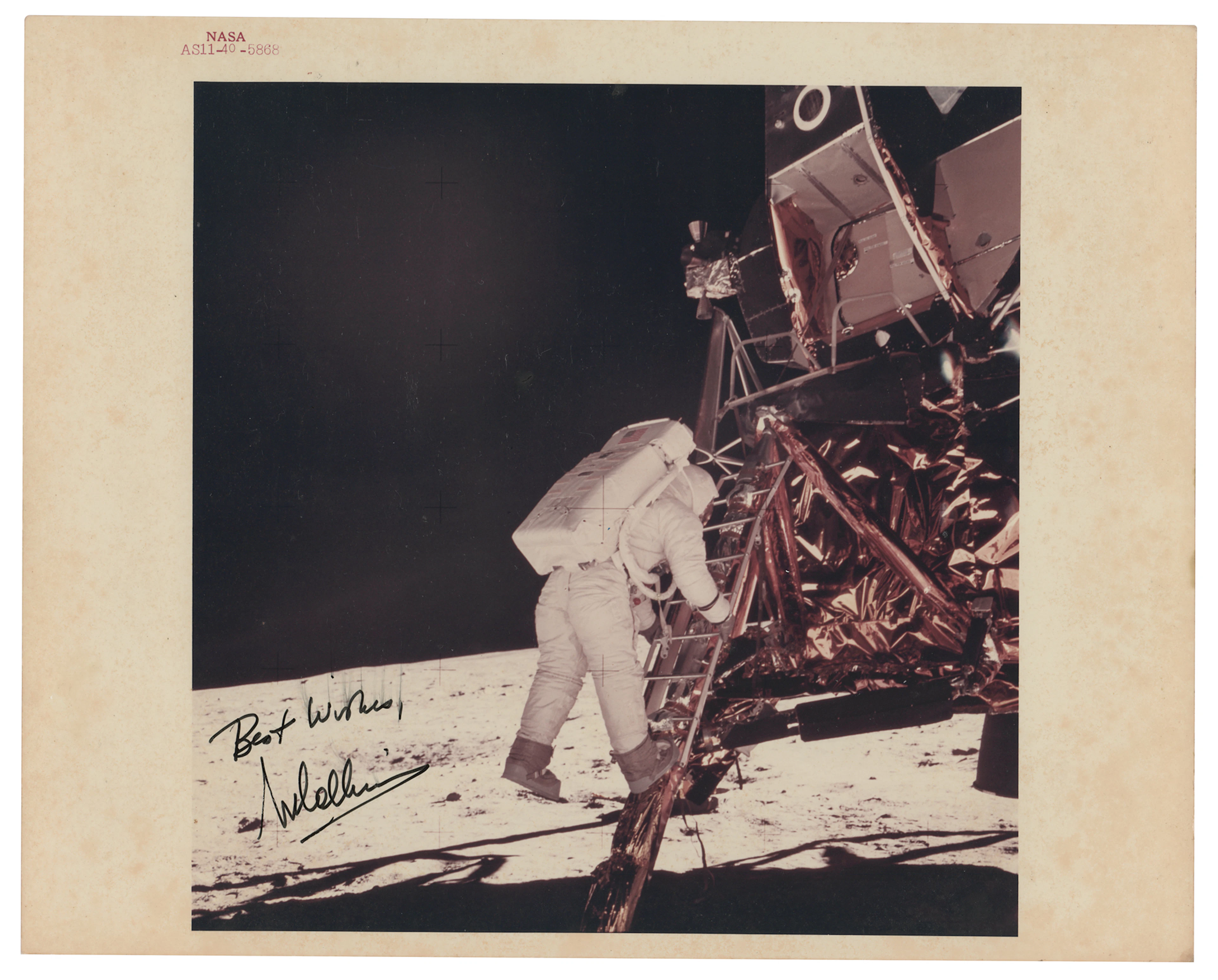 Michael Collins Signed Photograph