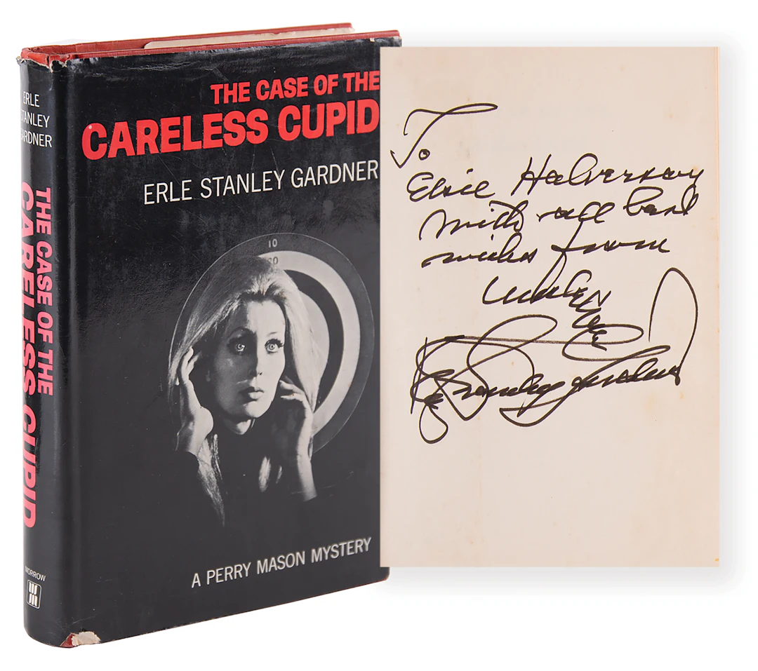 Erle Stanley Gardner Signed Book - The Case of the Careless Cupid: