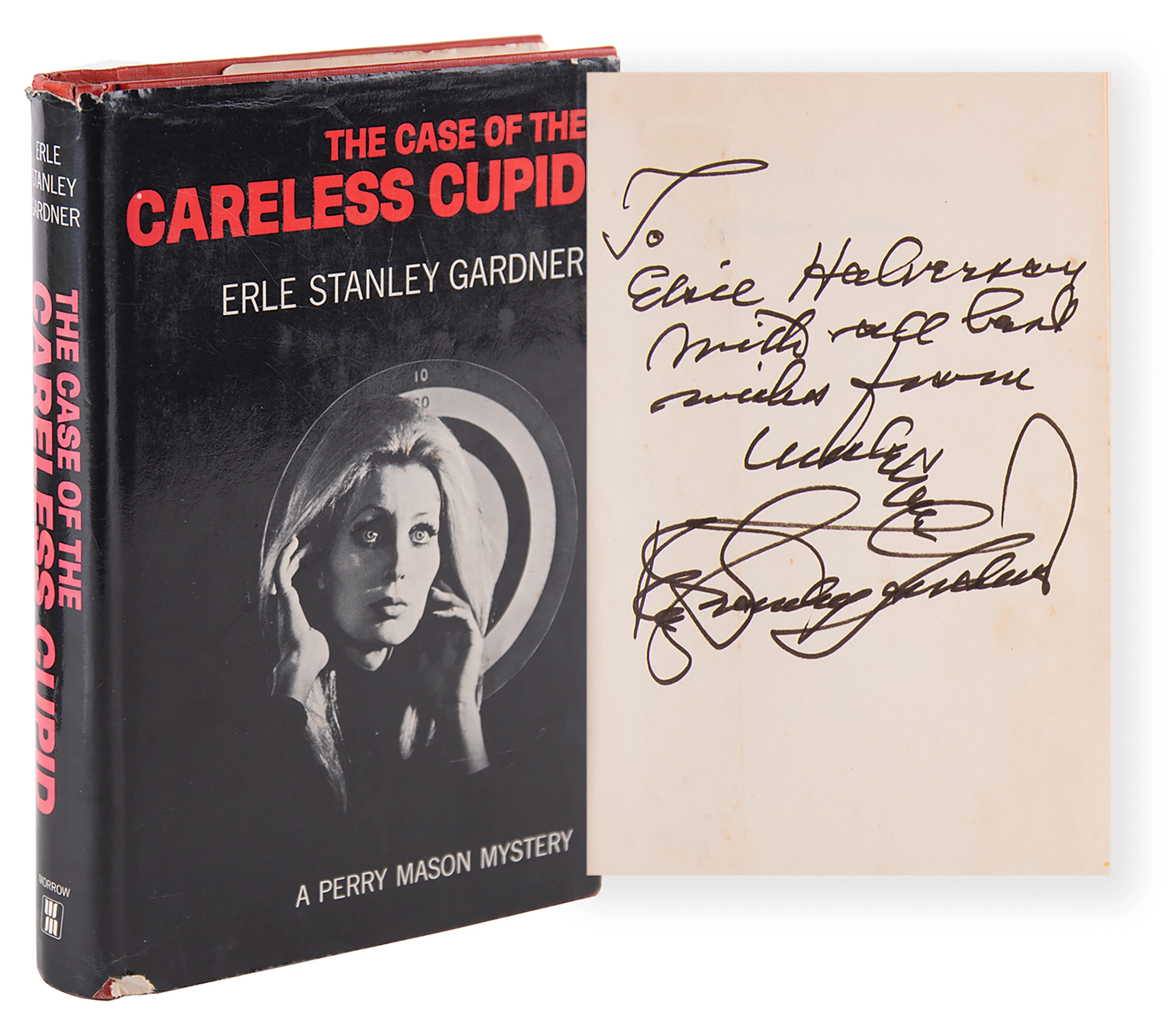 Erle Stanley Gardner Signed Book - The Case of the Careless Cupid: