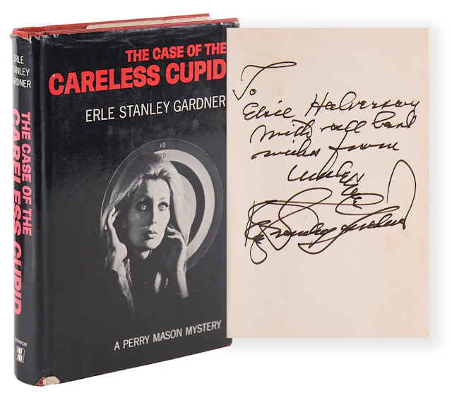 Erle Stanley Gardner Signed Book - The Case of the Careless Cupid: