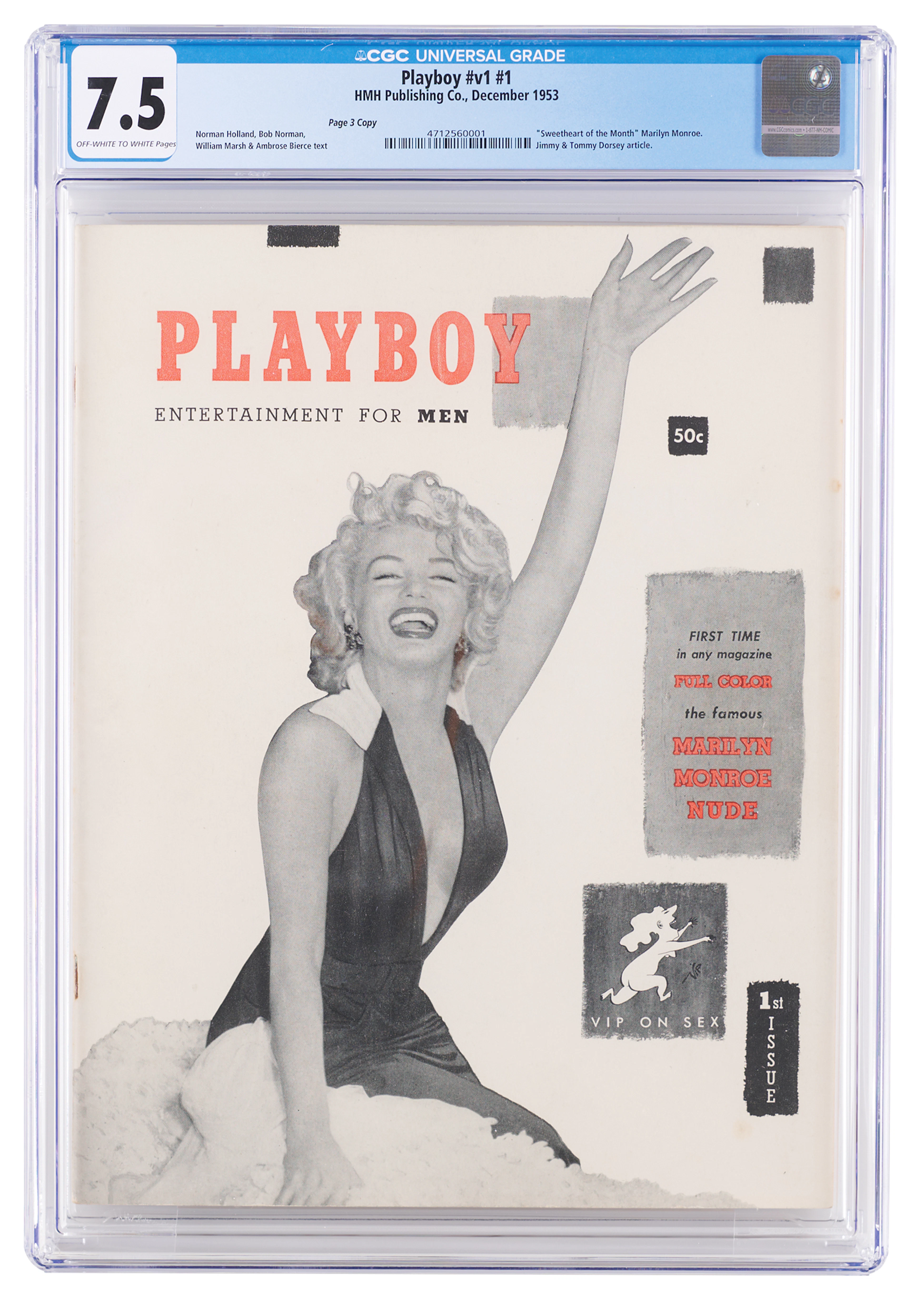 Marilyn Monroe: Playboy #1 - An Iconic Issue of the Men's Magazine