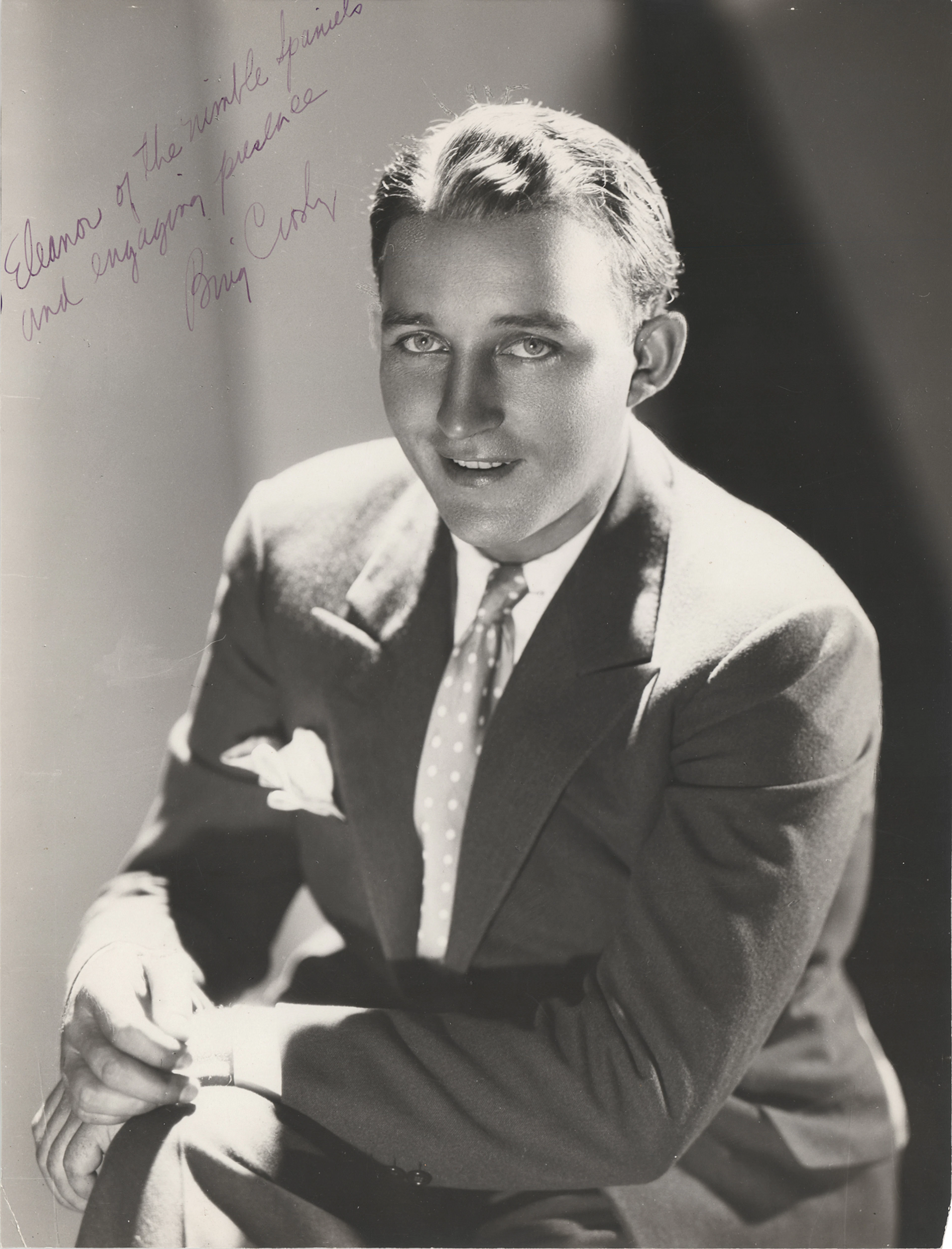 Bing Crosby Oversized Signed Photograph to Eleanor Powell