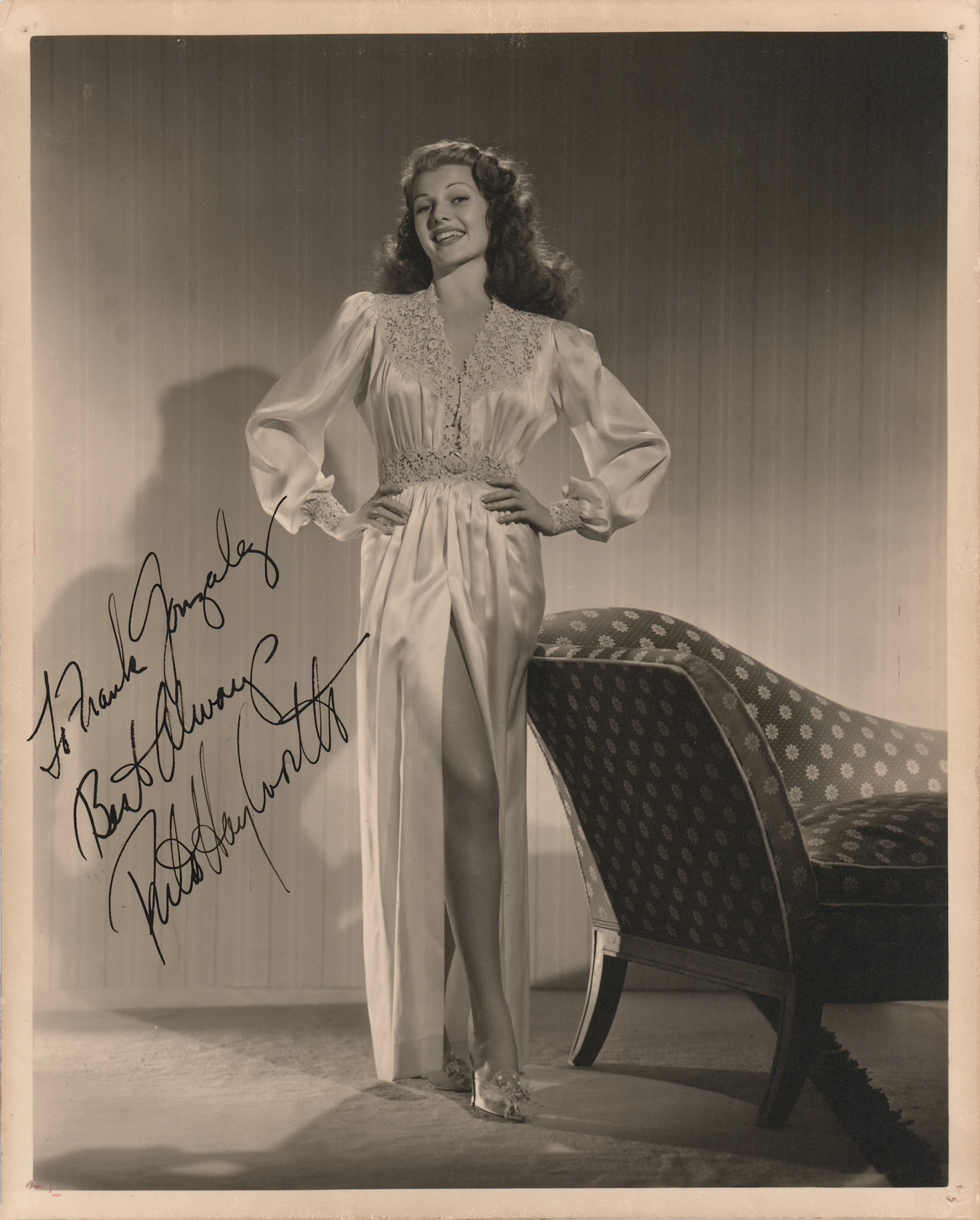 Rita Hayworth Signed Photograph