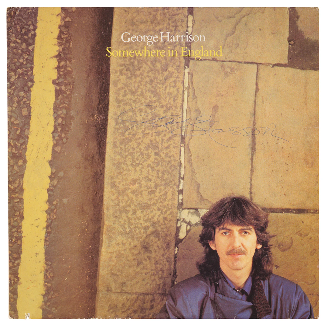 Beatles: George Harrison Signed Album - Somewhere in England