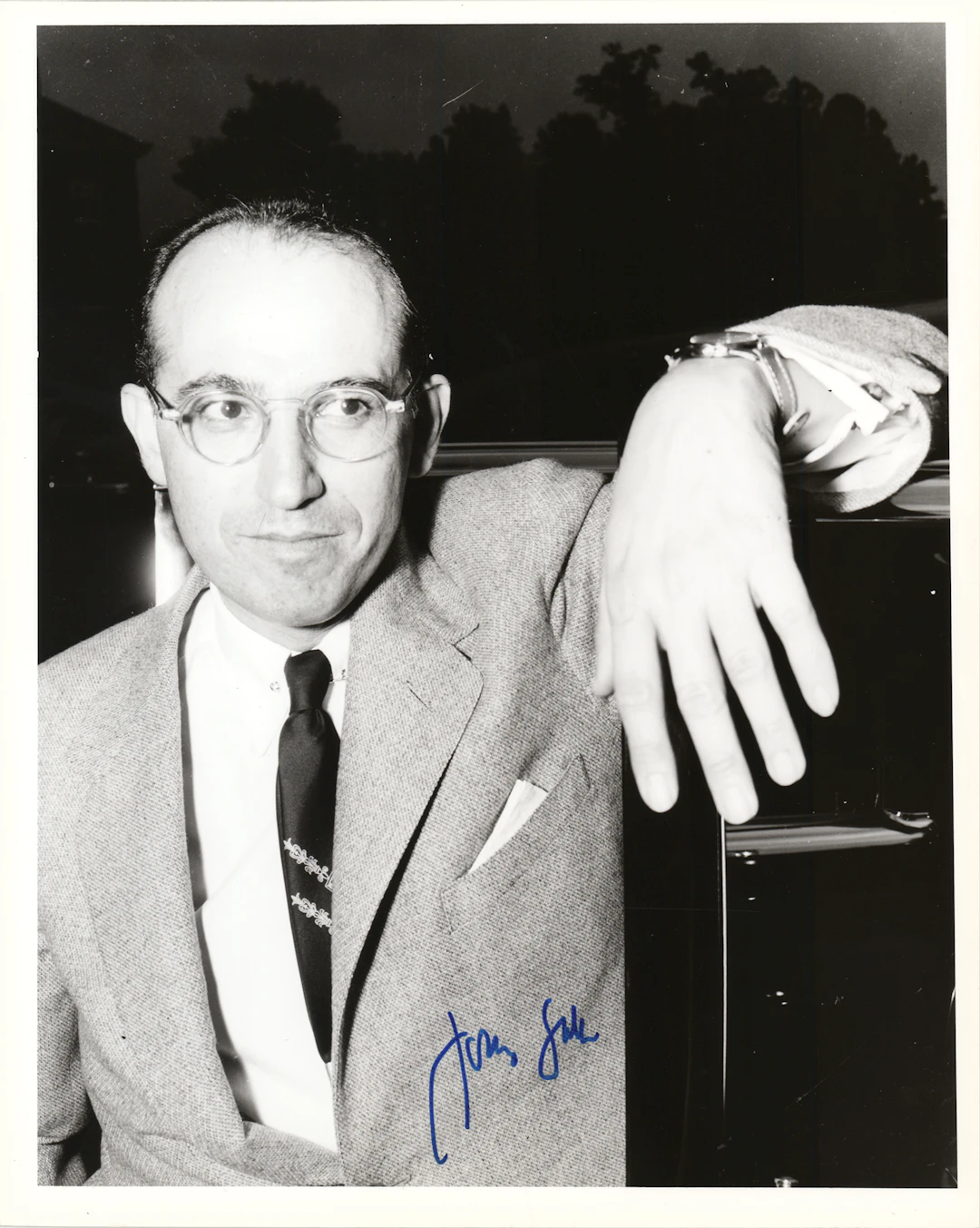 Jonas Salk Signed Photograph