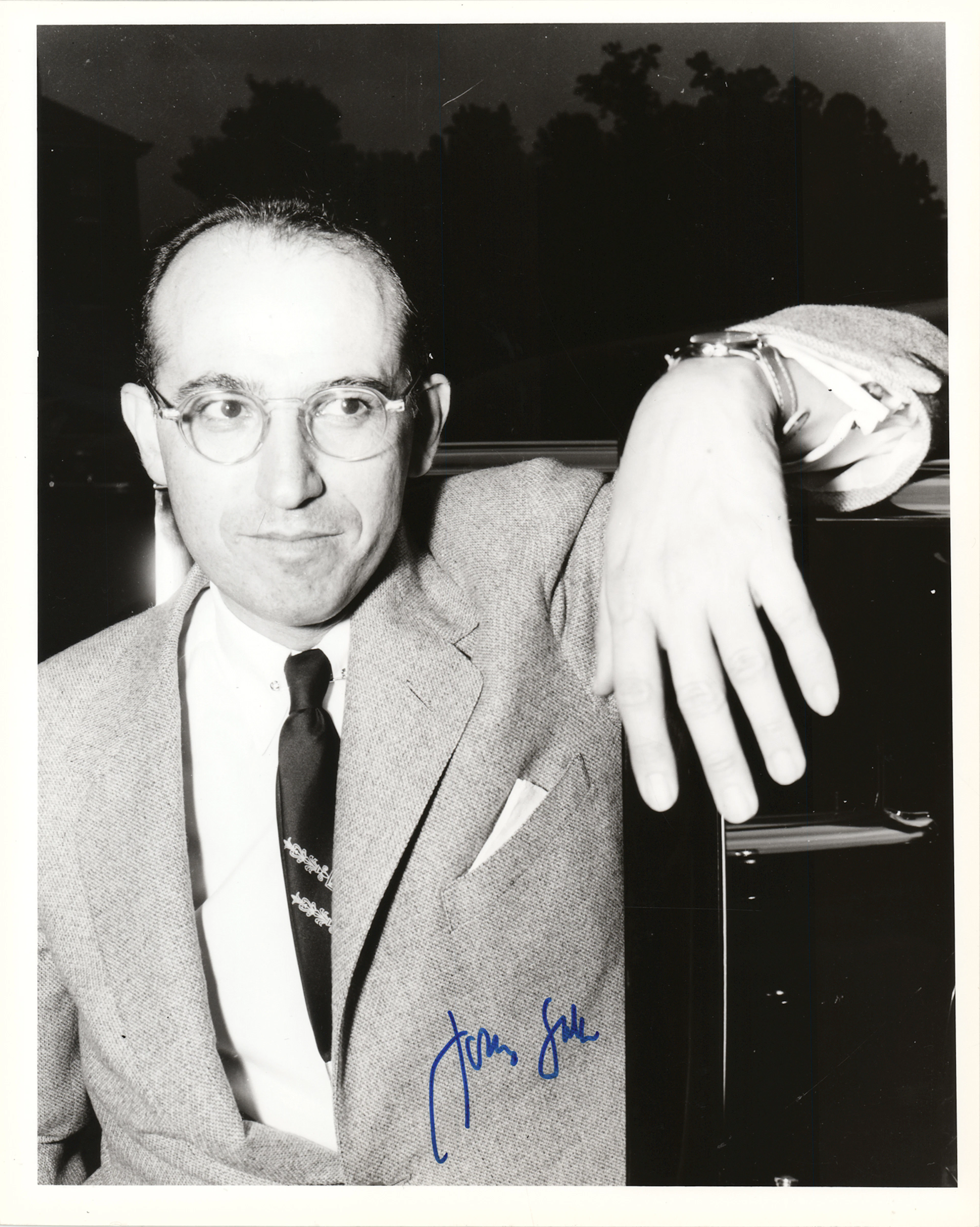 Jonas Salk Signed Photograph