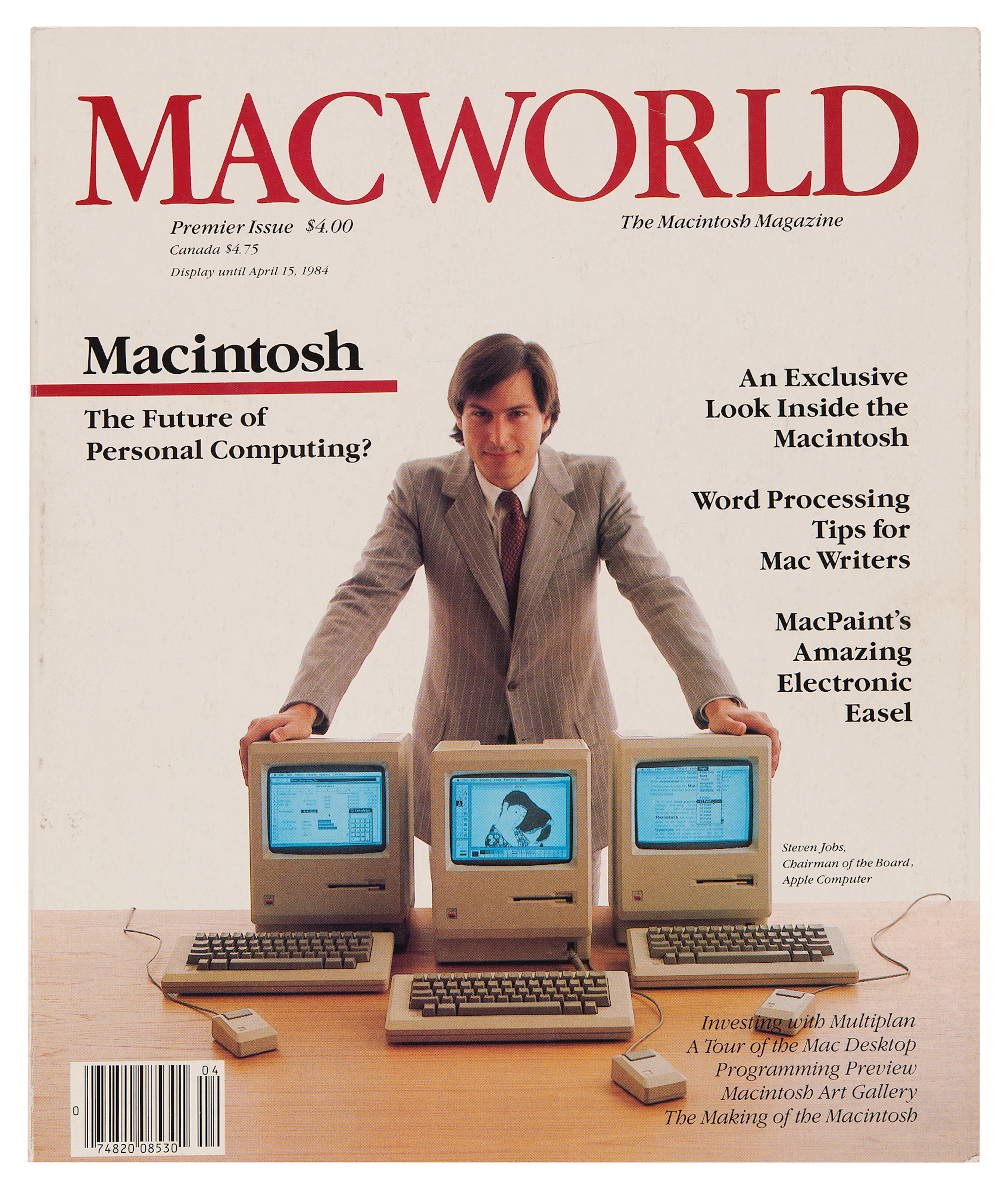Steve Jobs: Macworld Magazine Premiere Issue (February 1984)