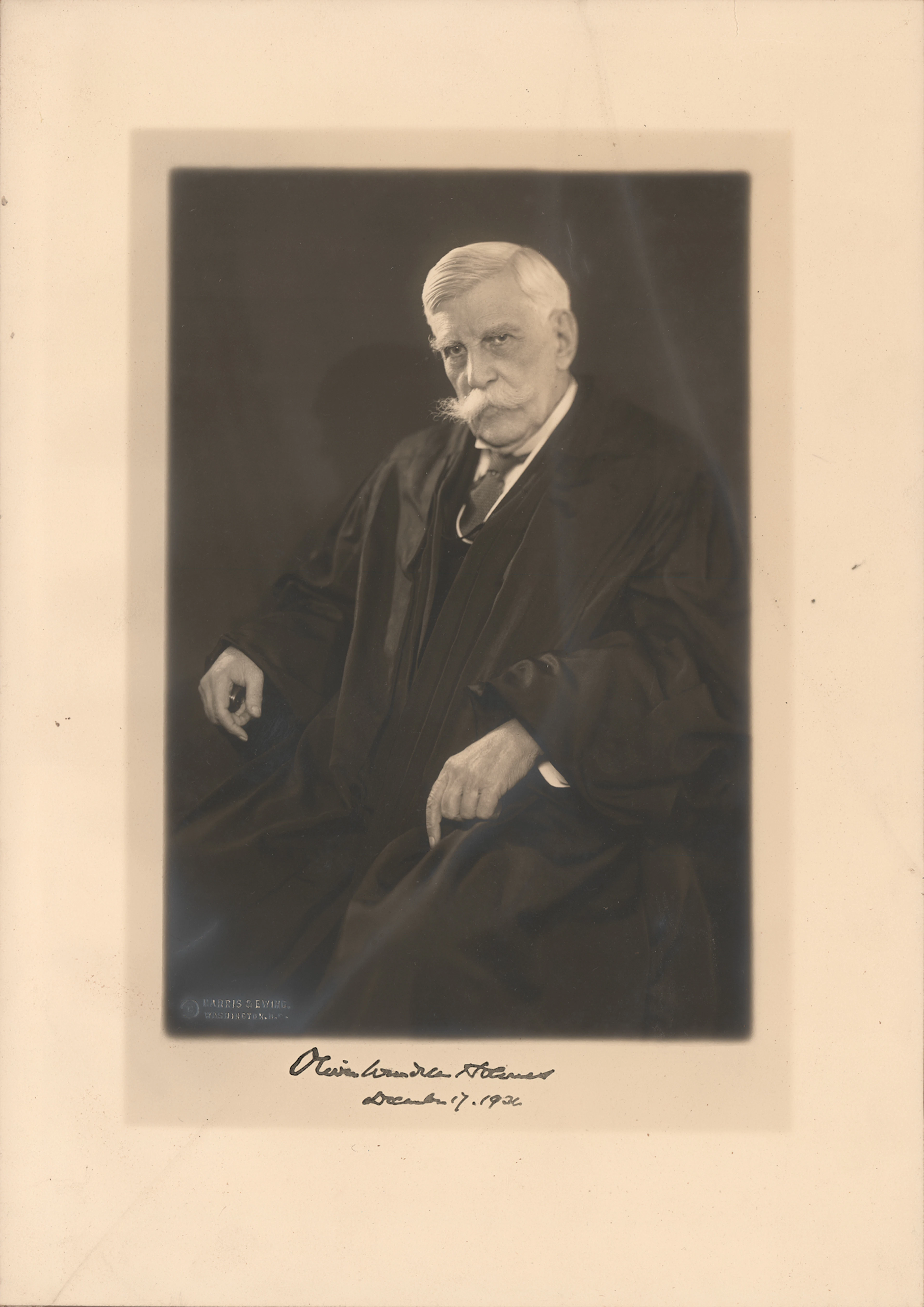 Oliver Wendell Holmes, Jr. Oversized Signed Photograph