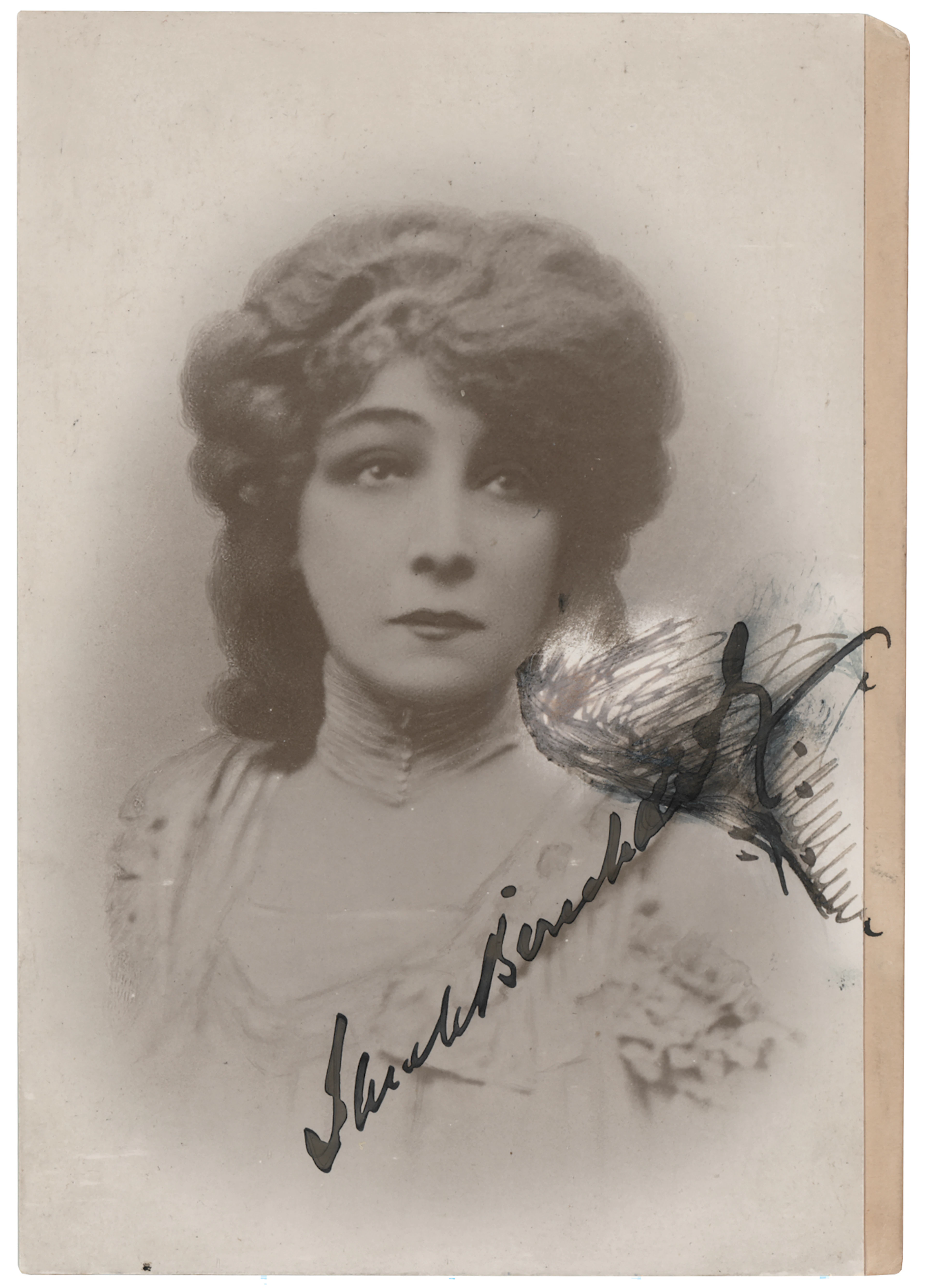 Sarah Bernhardt Signed Photograph