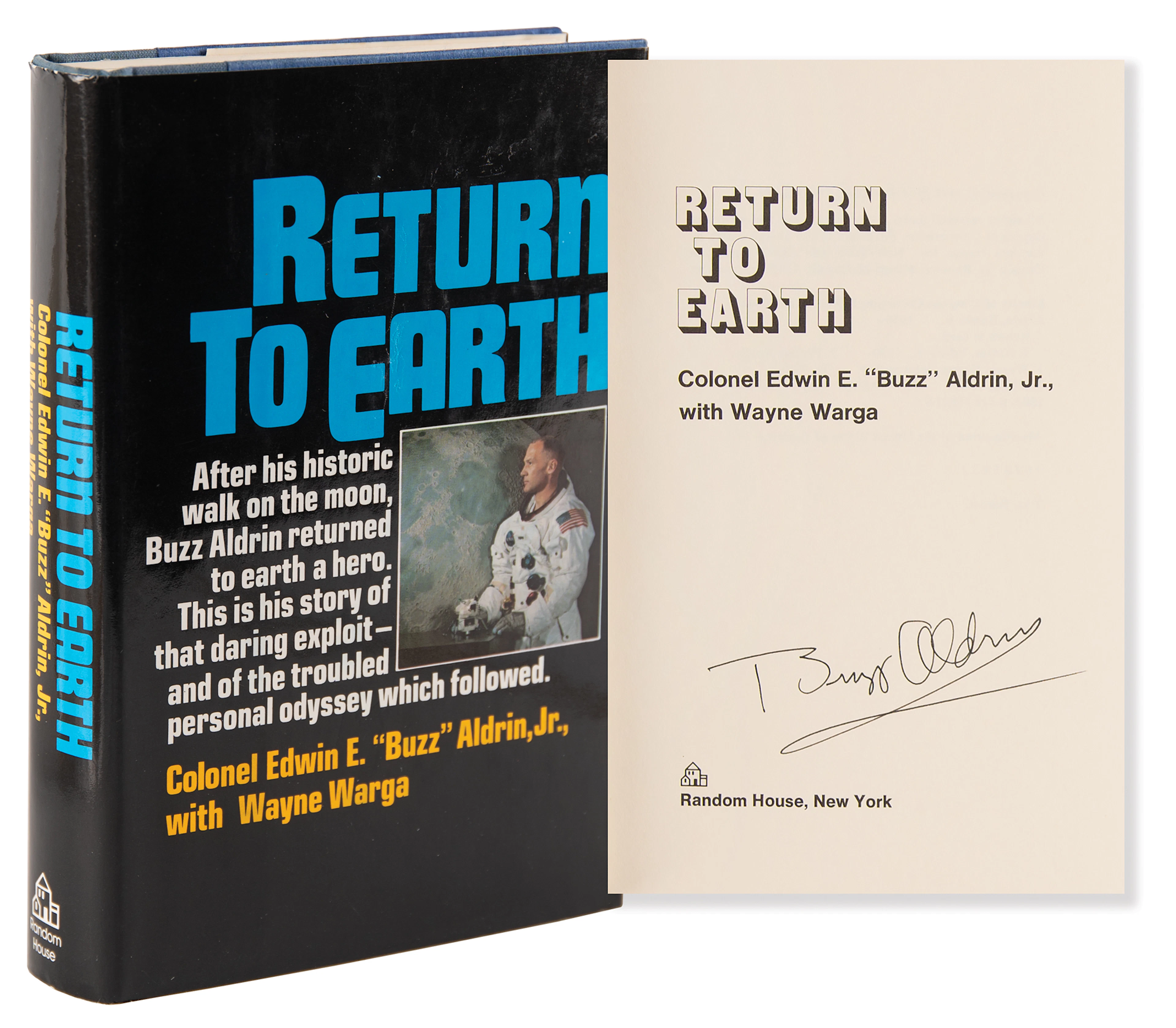 Buzz Aldrin Signed Book - Return to Earth