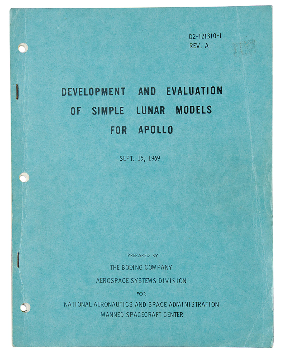 Apollo Lunar Gravitational Model Development Report