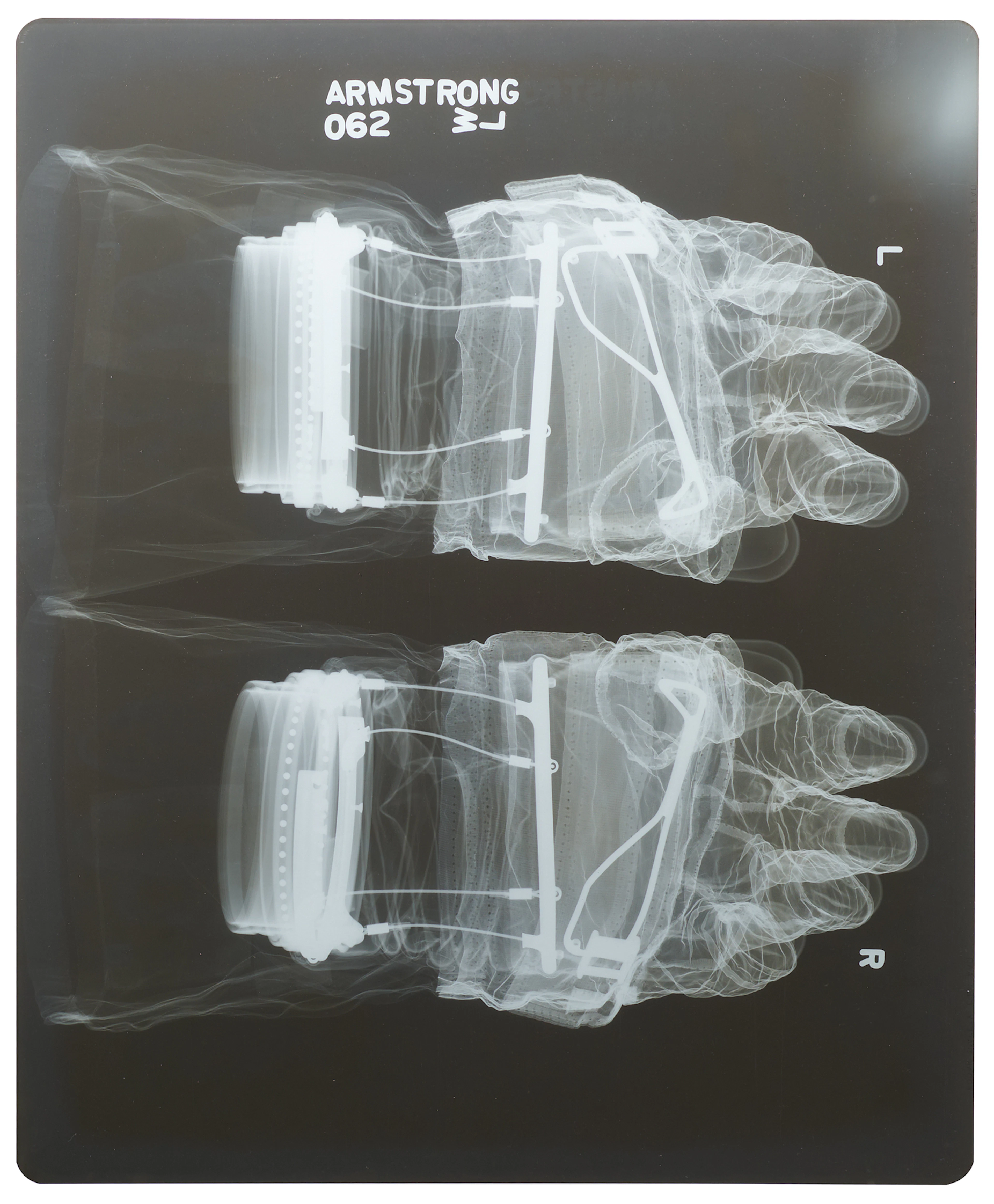 Neil Armstrong Apollo 11 EVA Lunar Spacesuit Gloves Preflight X-Ray