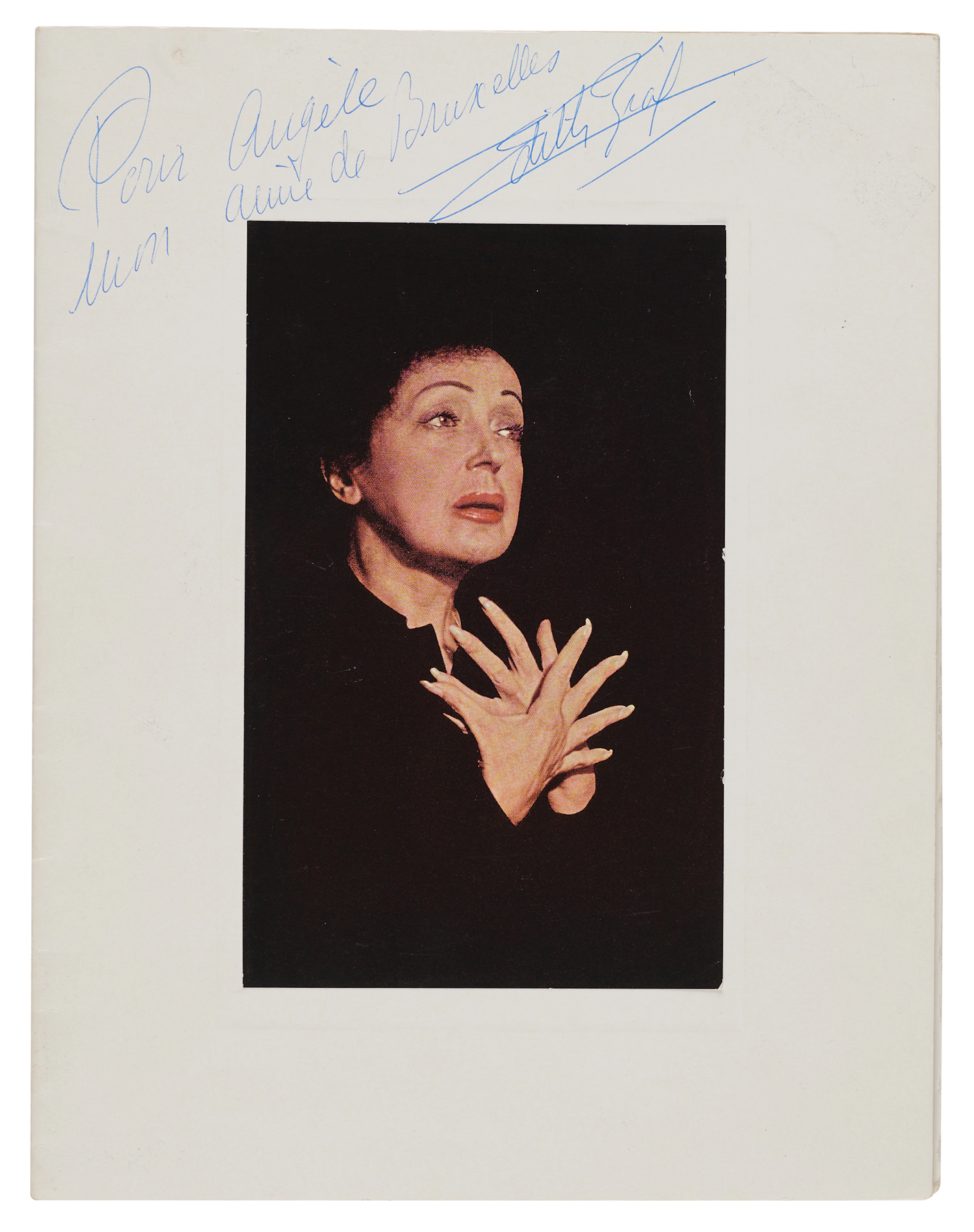 Edith Piaf Signed Program