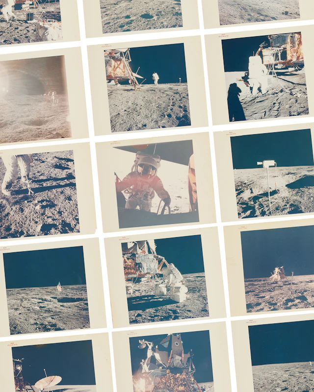Apollo 12 Collection of (95) Official 'Type I' Red-Numbered NASA Photographs