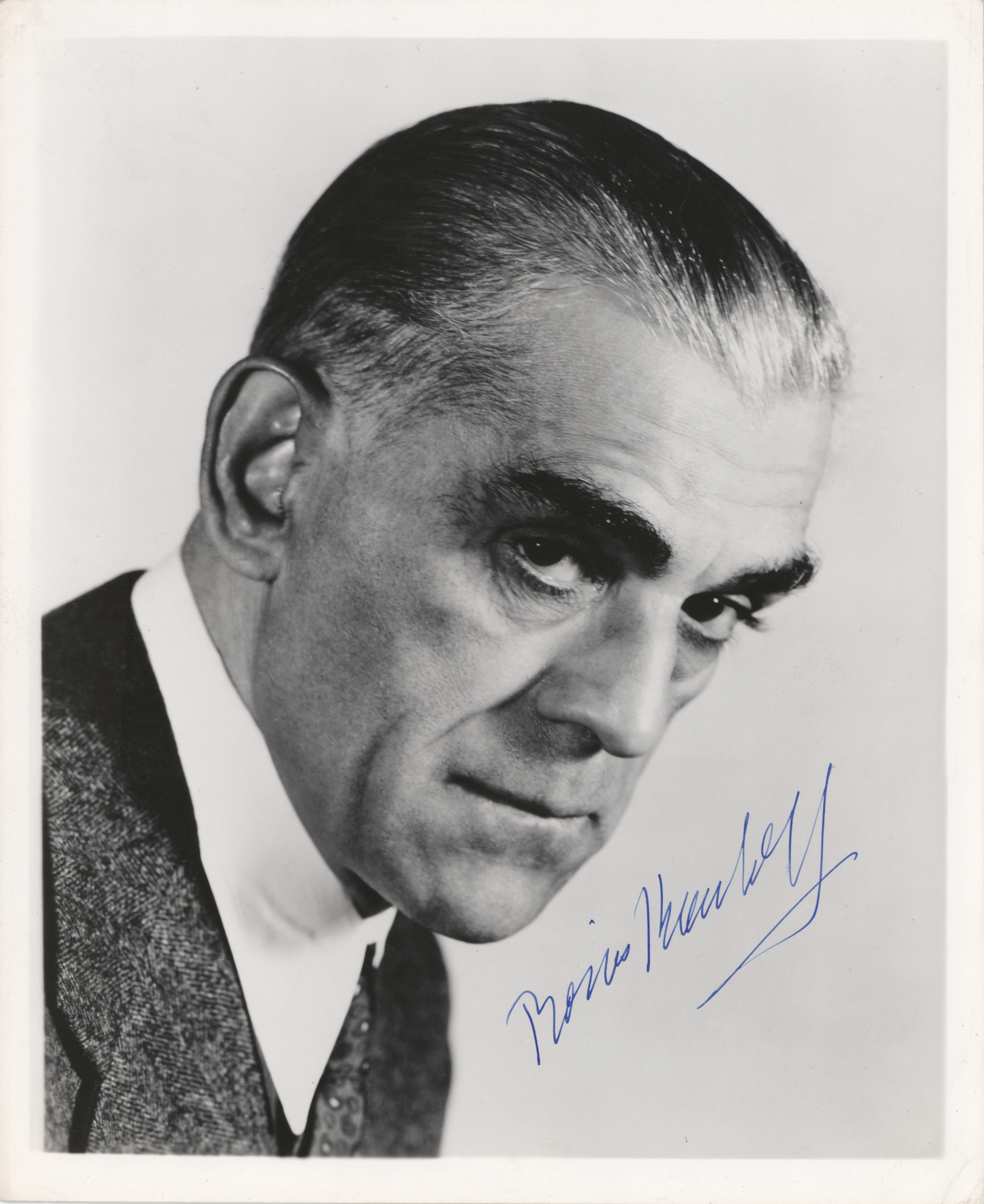 Boris Karloff Signed Photograph