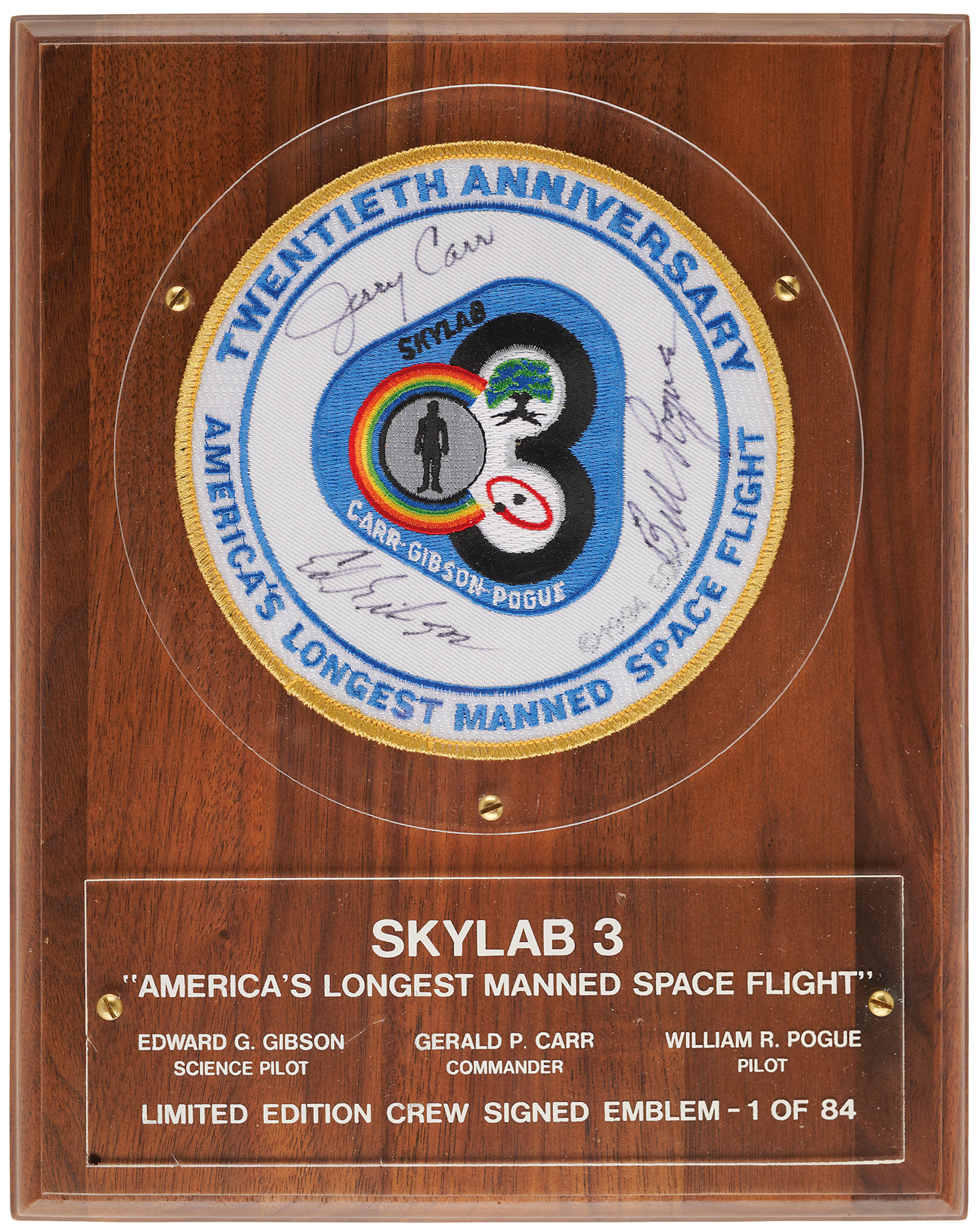 Skylab 4 Signed Limited Edition Patch