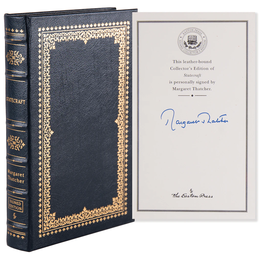 Margaret Thatcher Signed Book - Statecraft