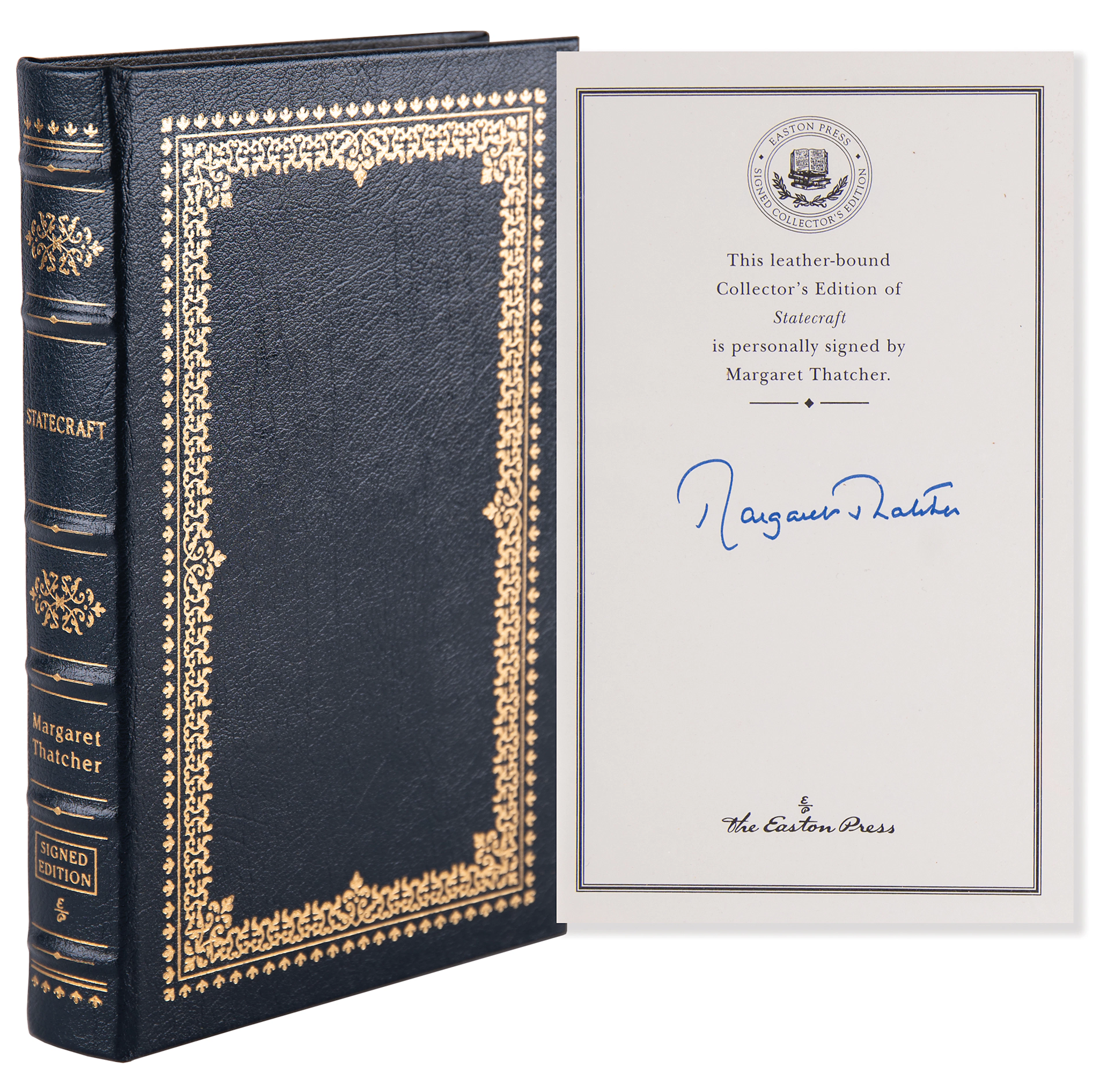 Margaret Thatcher Signed Book - Statecraft