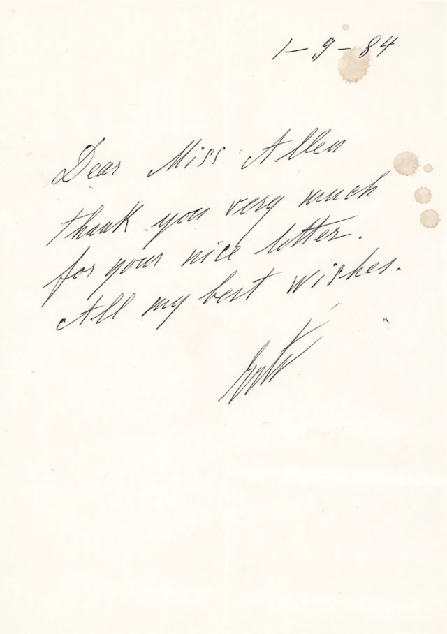 Erte Autograph Letter Signed
