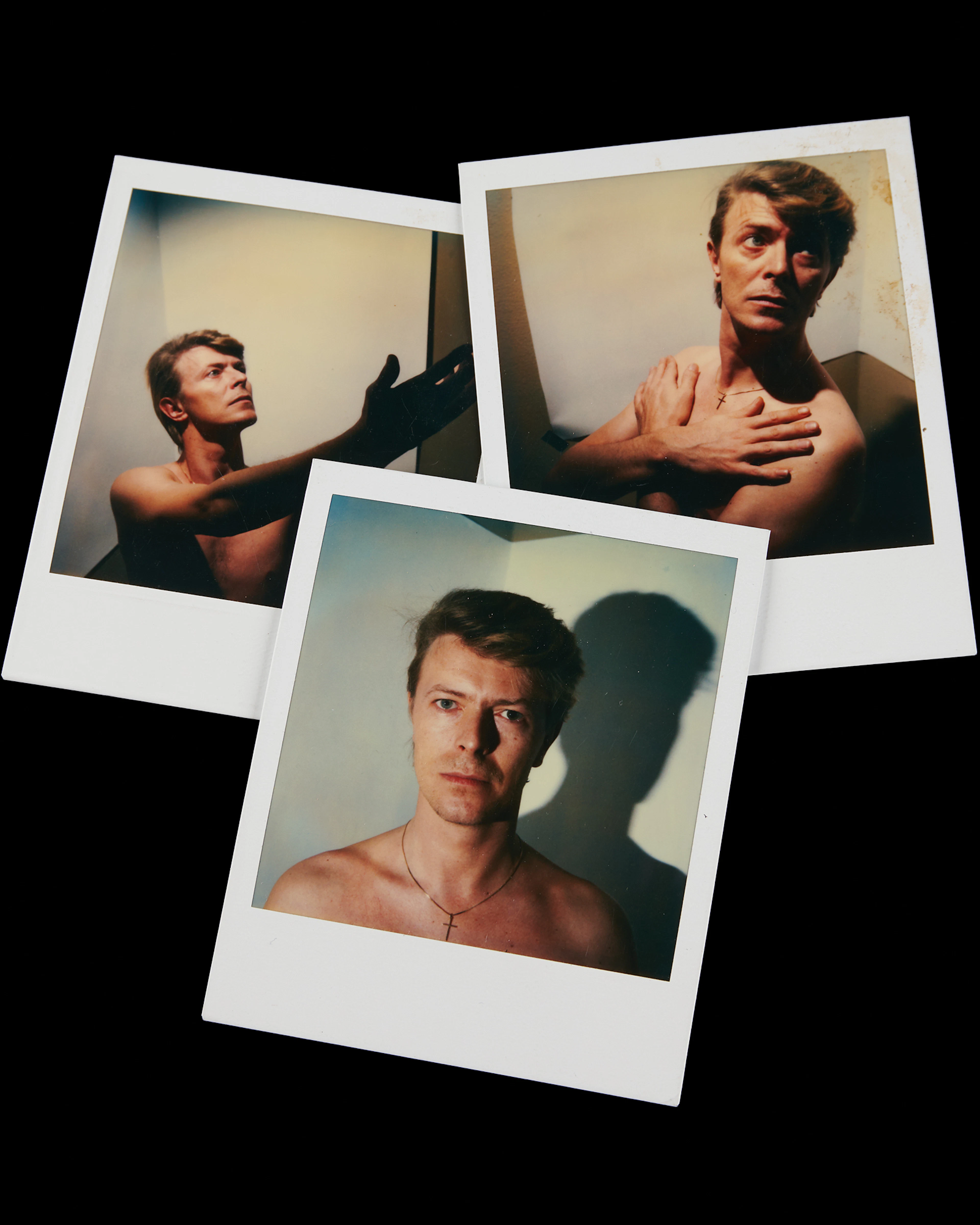 David Bowie (3) Original Polaroids by Mick Haggerty for Bowie's Tonight Album